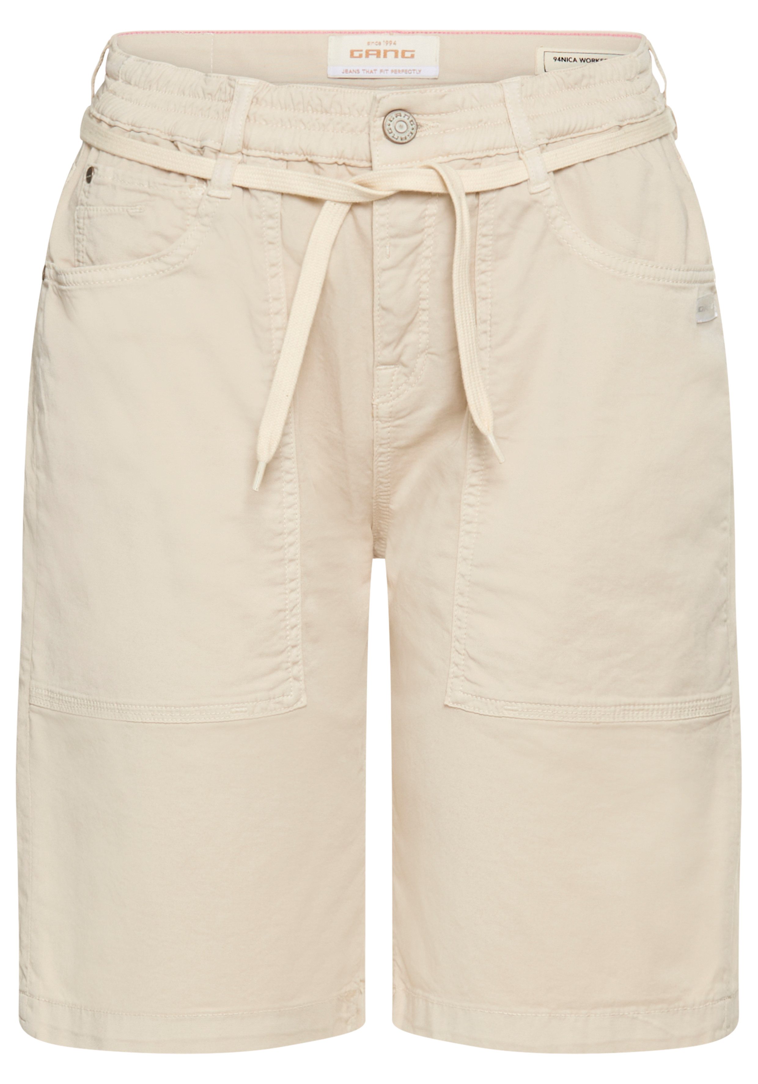 GANG Jeansshorts 94NICA WORKER SHORTS mit Kordel günstig online kaufen