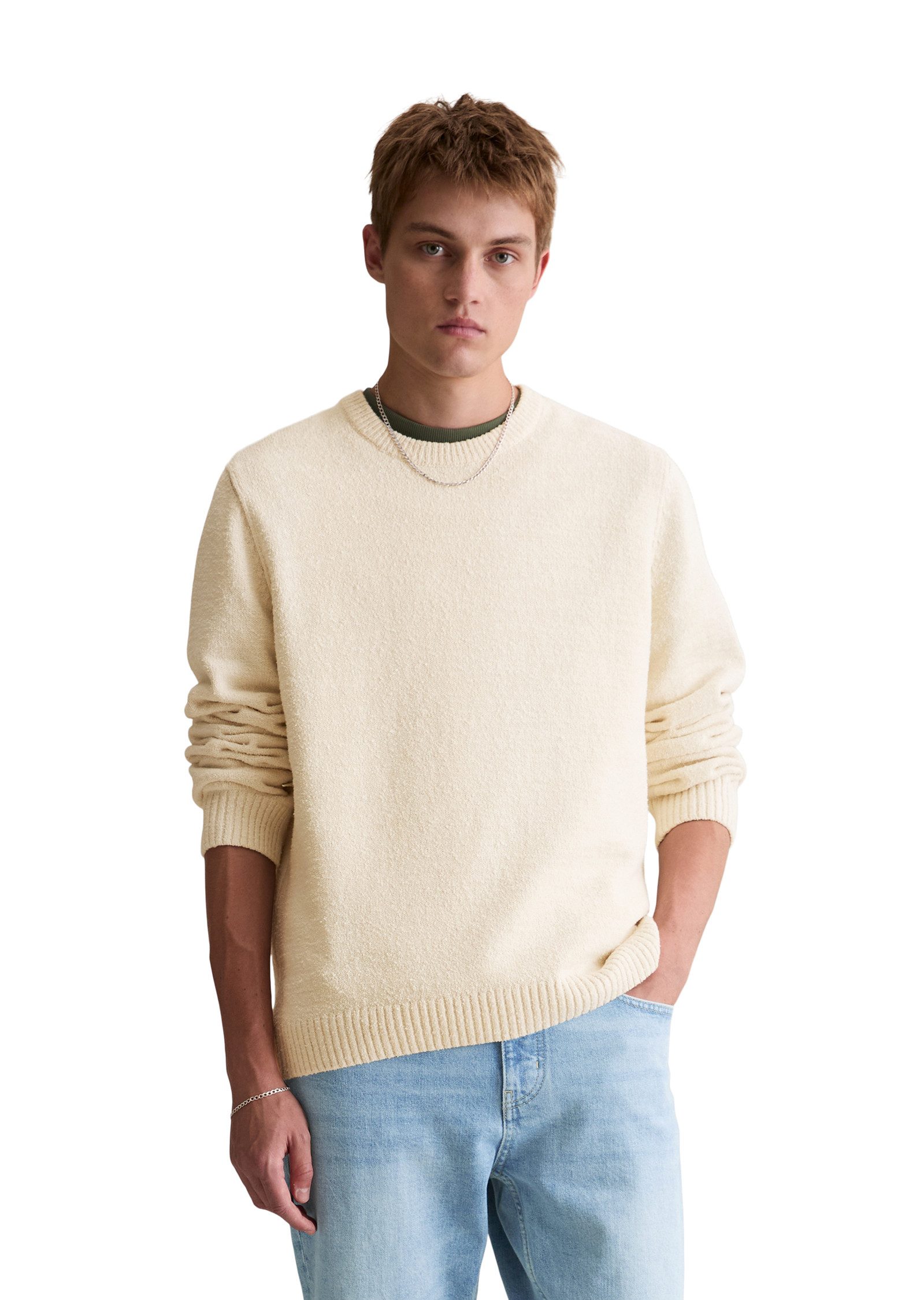 Marc O'Polo DENIM Rundhalspullover aus Bio-Baumwoll