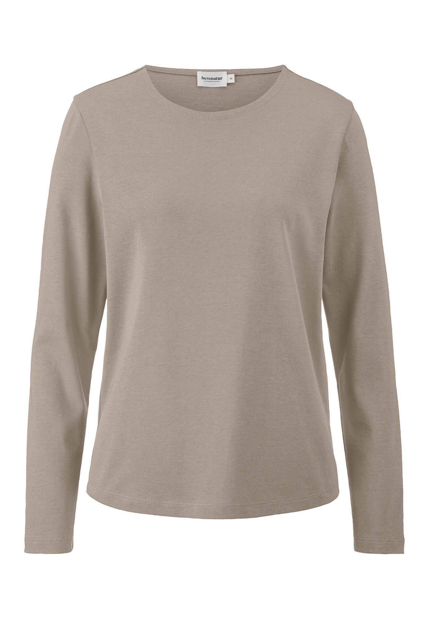 Hessnatur T-Shirt Langarm Regular aus reiner günstig online kaufen