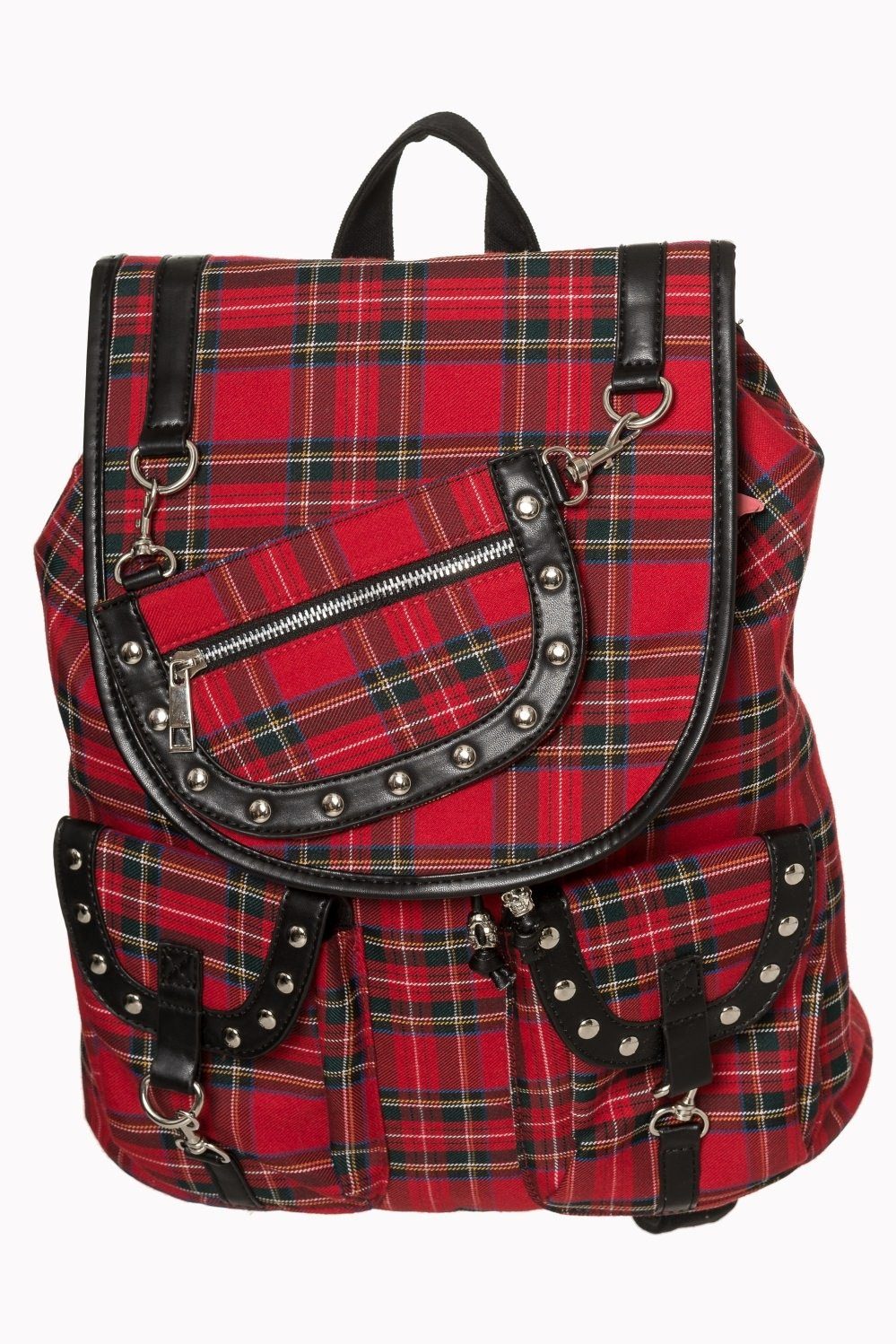 Banned Rucksack Yami Tartan Red, Karo günstig online kaufen