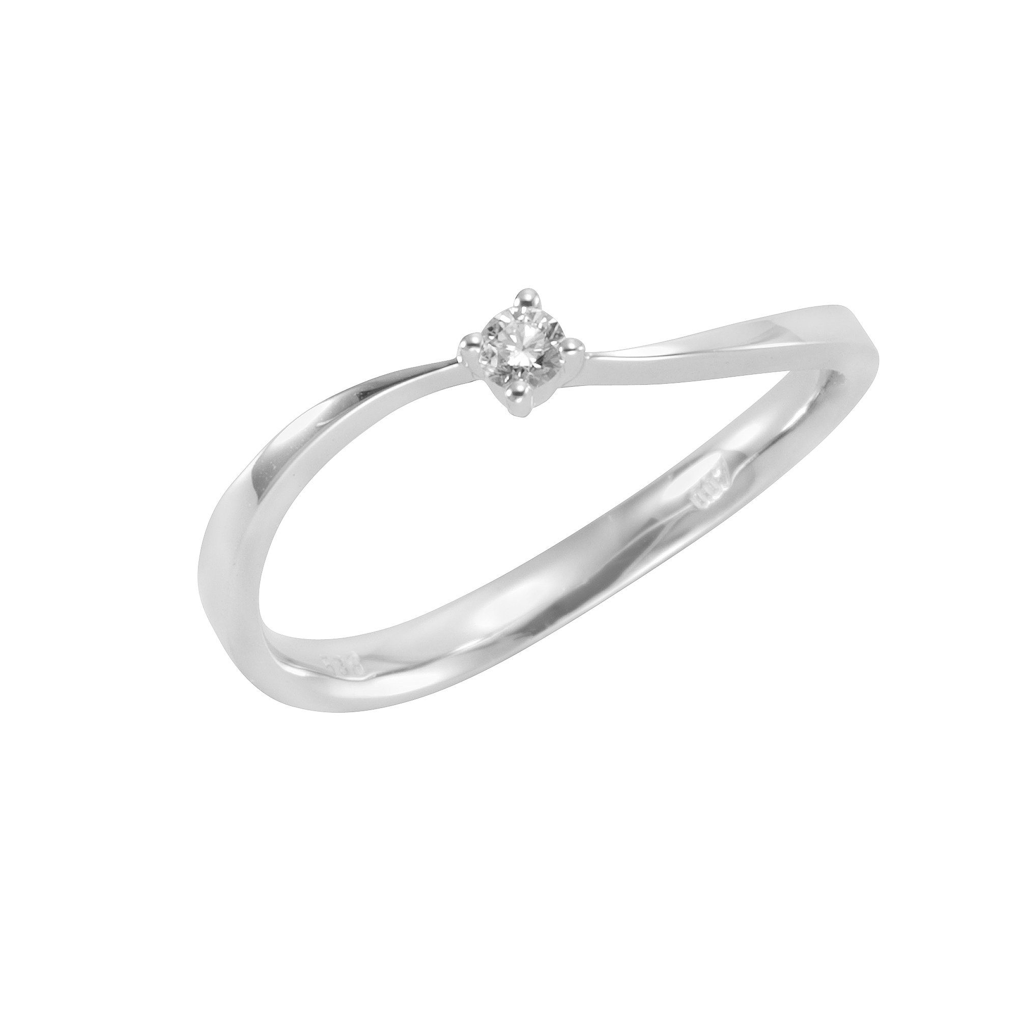 Orolino Fingerring Gold 585 mit Brillant 0,04ct.