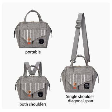 AquaBreeze Wickelrucksack Wickeltasche - Wasserdichte multifunktionale Mini- für Babys (Baby-Crossbody-Tasche für Outdoor- und berufstätige Mütter), Babytasche