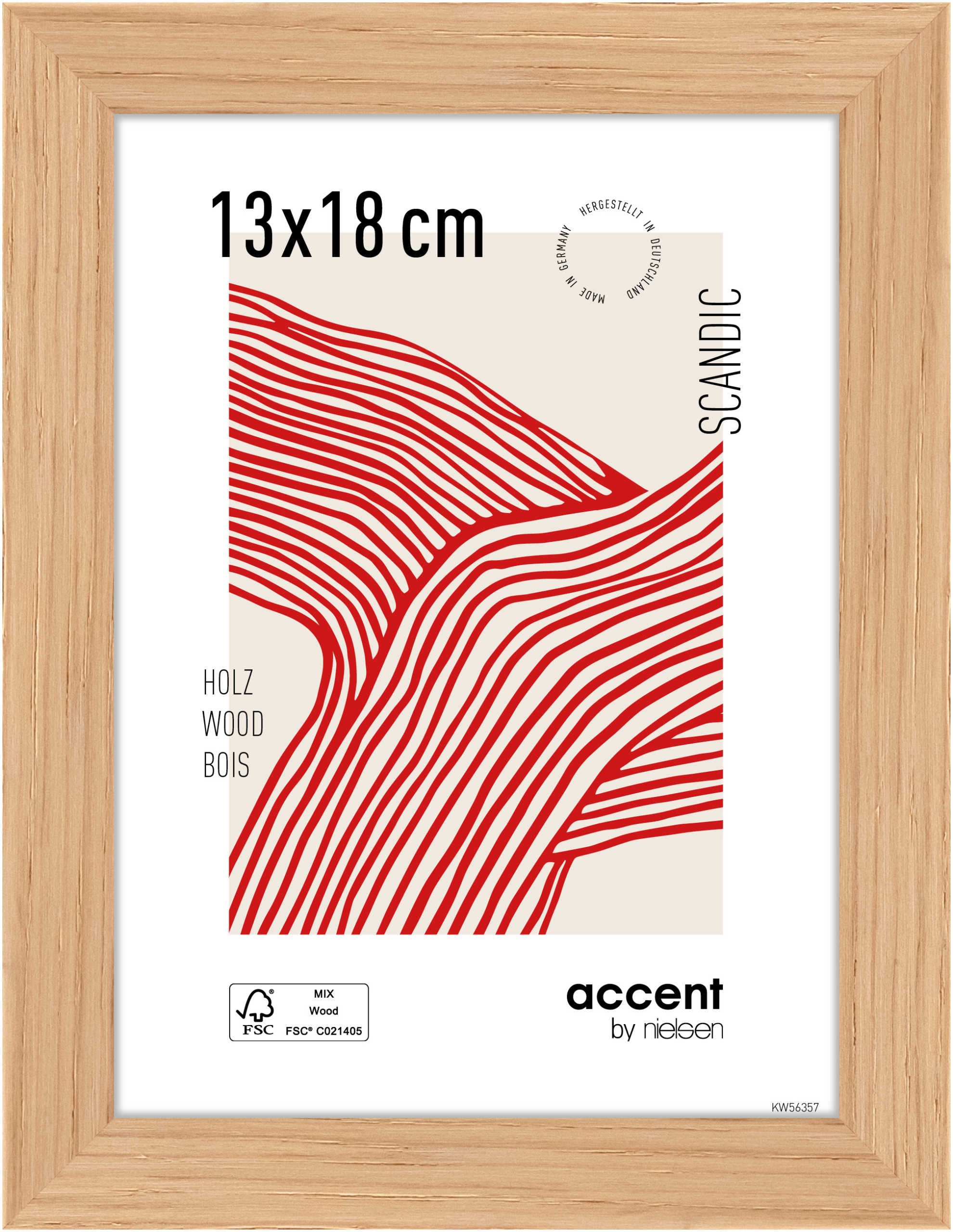 accent by nielsen Bilderrahmen Holz Bilderrahmen Scandic, (1 St)