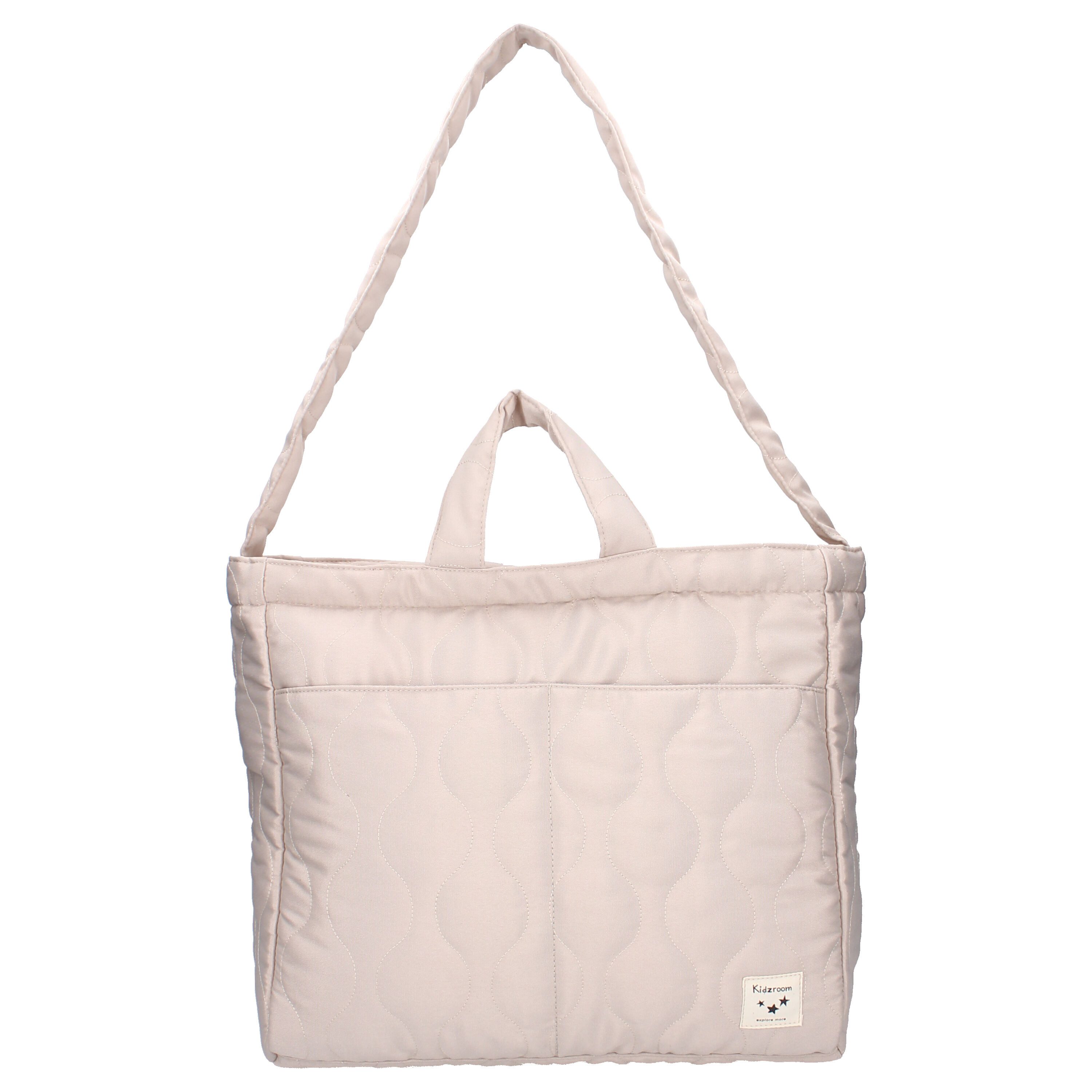 Kidzroom Wickeltasche – Stilvolle Babytasche in Taupe mit viel Stauraum