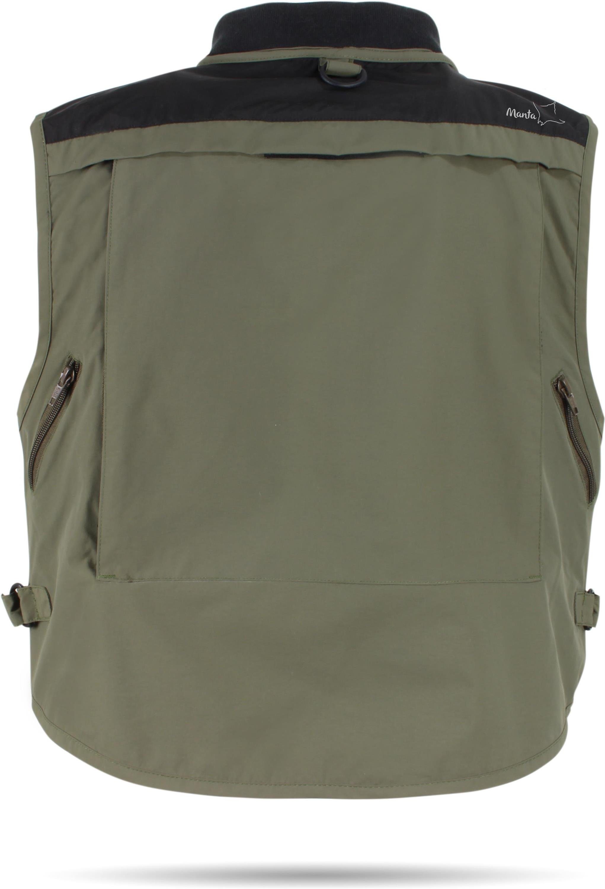 normani Funktionsweste Herren Anglerweste Manta Jagdweste Outdoorweste Multifunktionsweste Anglerweste