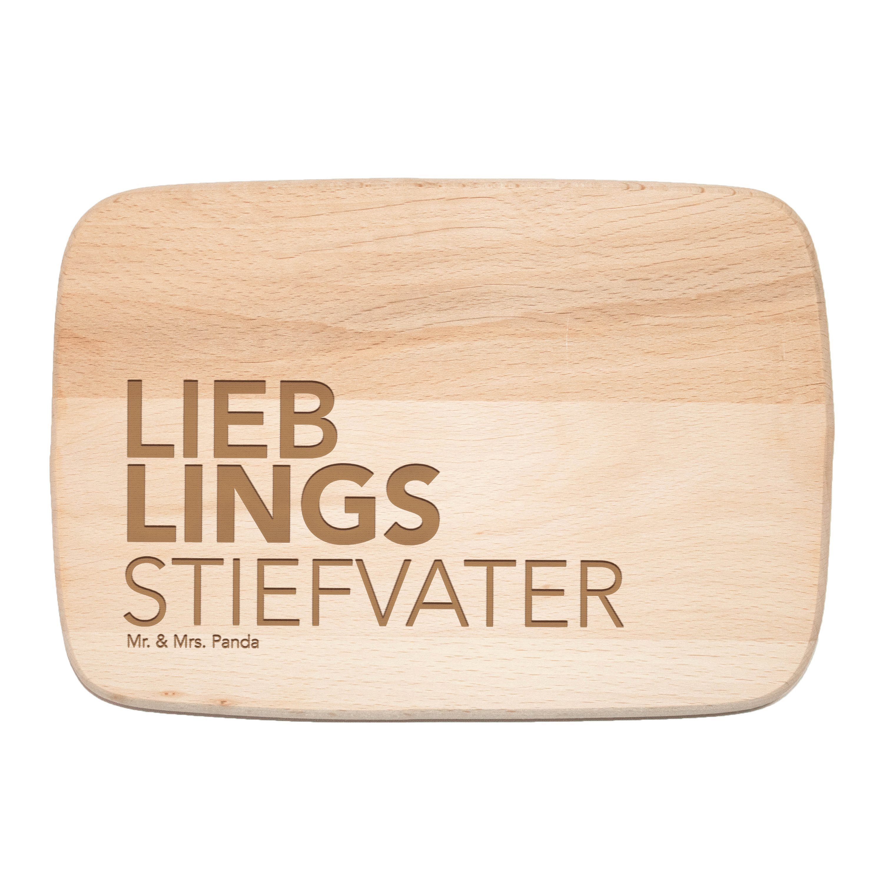 Mr. & Mrs. Panda Frühstücksbrett »Stiefvater Transparent Geschenk