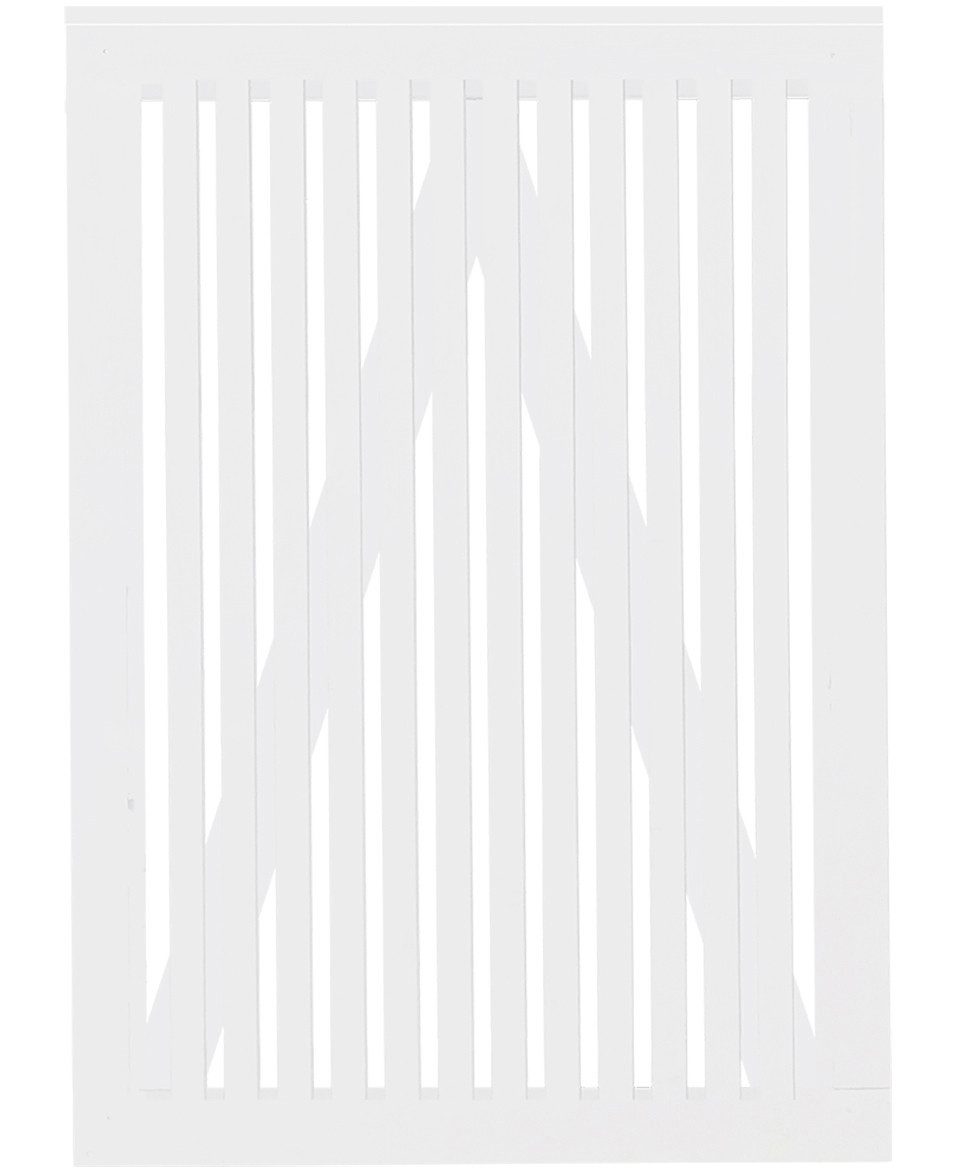 PLUS Gartentor Plus Tor Sendai 100 x 140 cm RAL 9010 Weiß