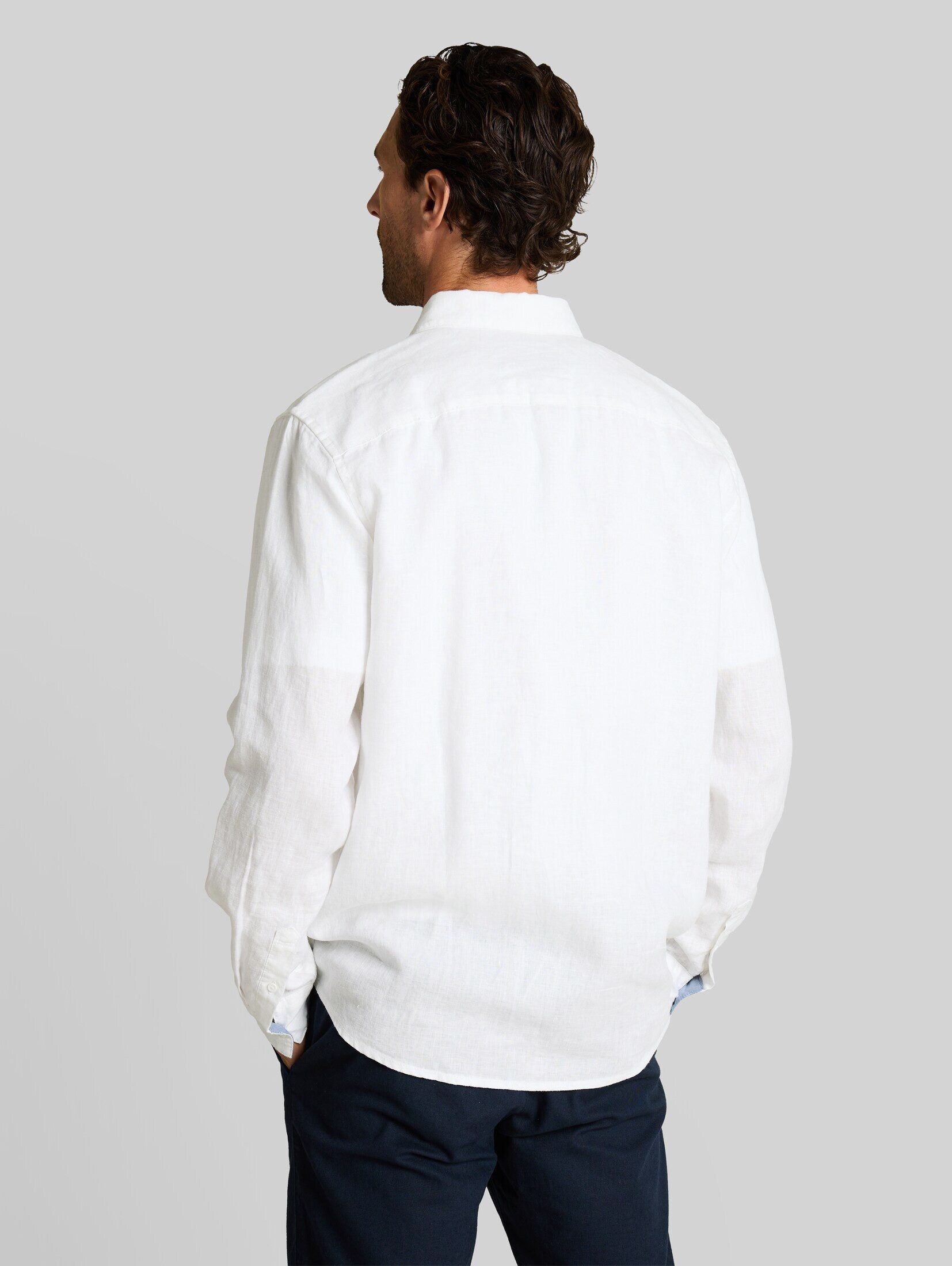 TOM TAILOR Langarmhemd Blusen & Shirts Regular Fit Hemd aus Leinen