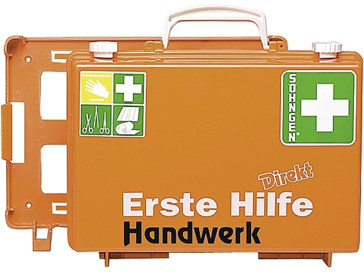 Söhngen Erste-Hilfe-Set Erste-Hilfe-Koffer Direkt Handwerk orange
