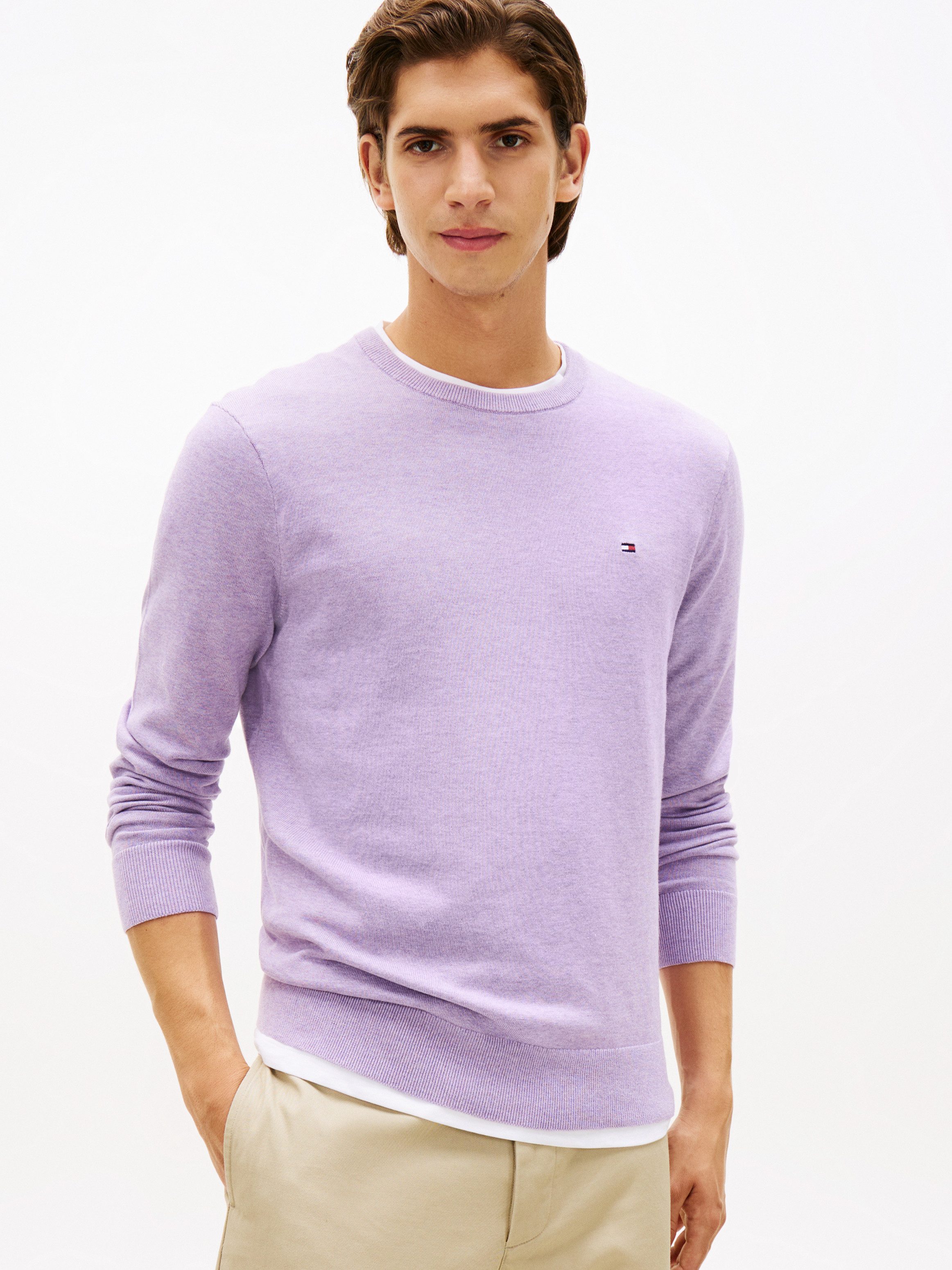 Tommy Hilfiger Rundhalspullover ESSENTIAL COTTON CREW NECK Crewneck Regular günstig online kaufen
