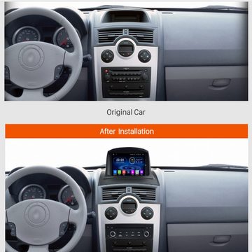 TAFFIO Für Renault Megane 2 7" Touchscreen Android Autoradio GPS Bluetooth Einbau-Navigationsgerät