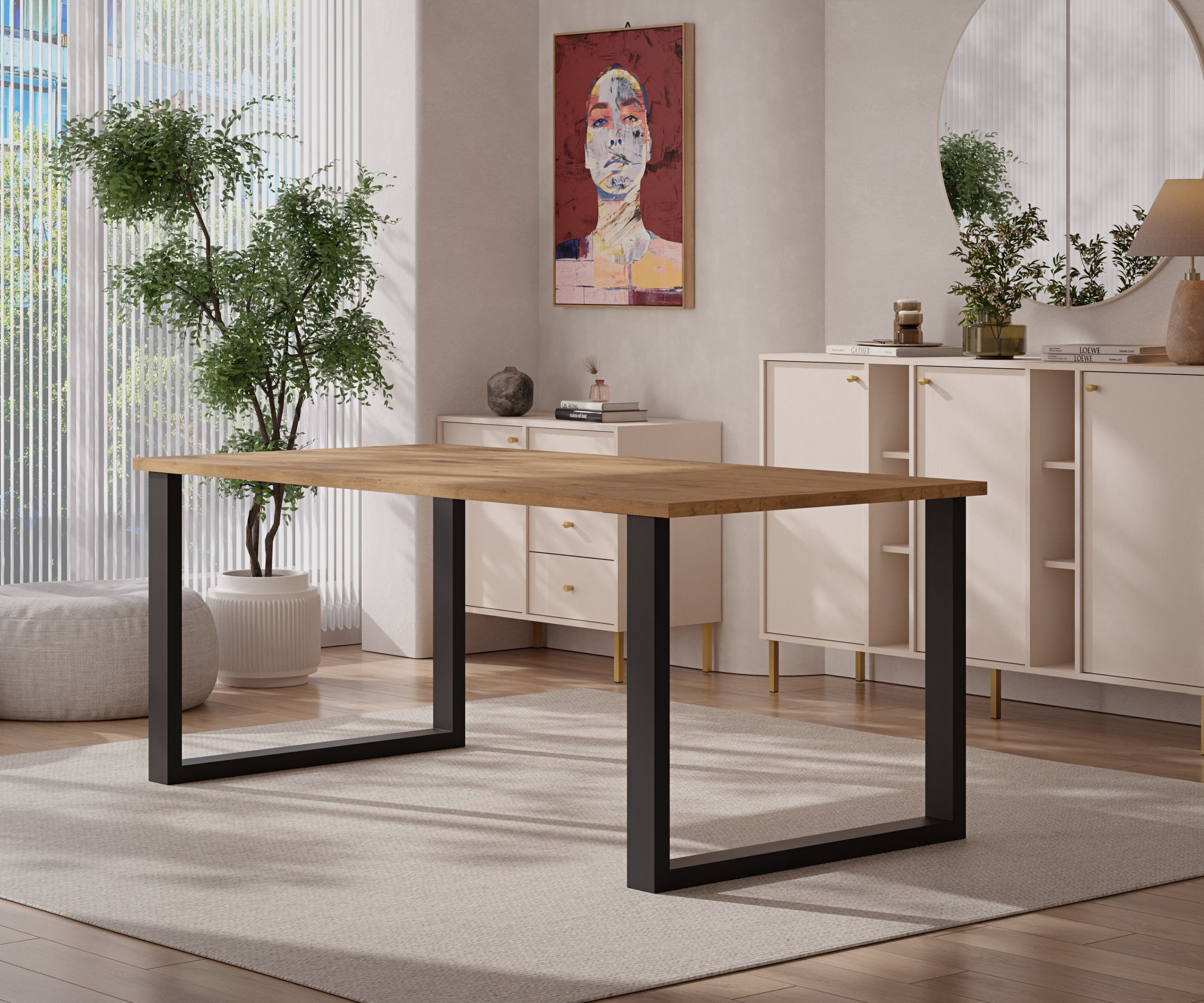 Küchen-Preisbombe Esstisch Imperial Tisch 185x90 cm Wohnzimmer Esszimmer Büro Schreibtisch