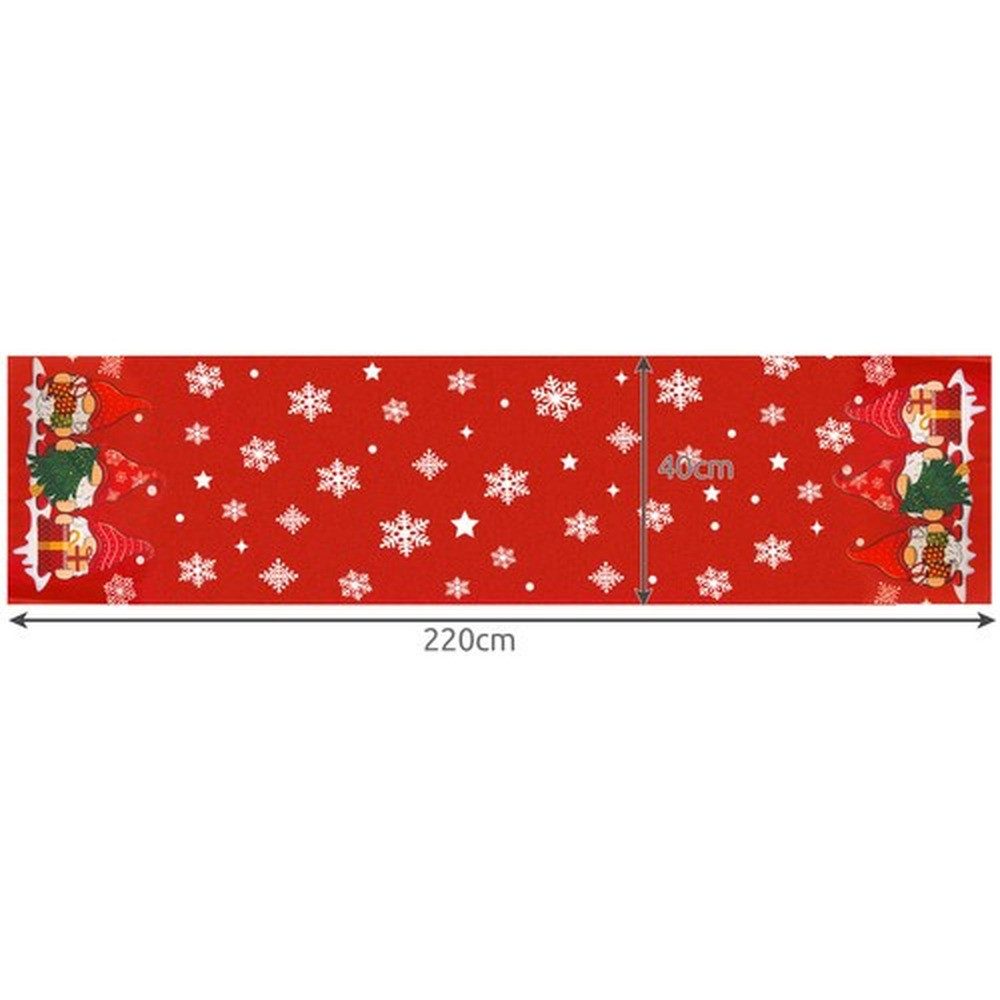 Ruhhy Tischläufer Weihnachtstischläufer Deko (Spar-Set 1-tlg, weihnachtlich), leicht zu reinigen und aufzubewahren