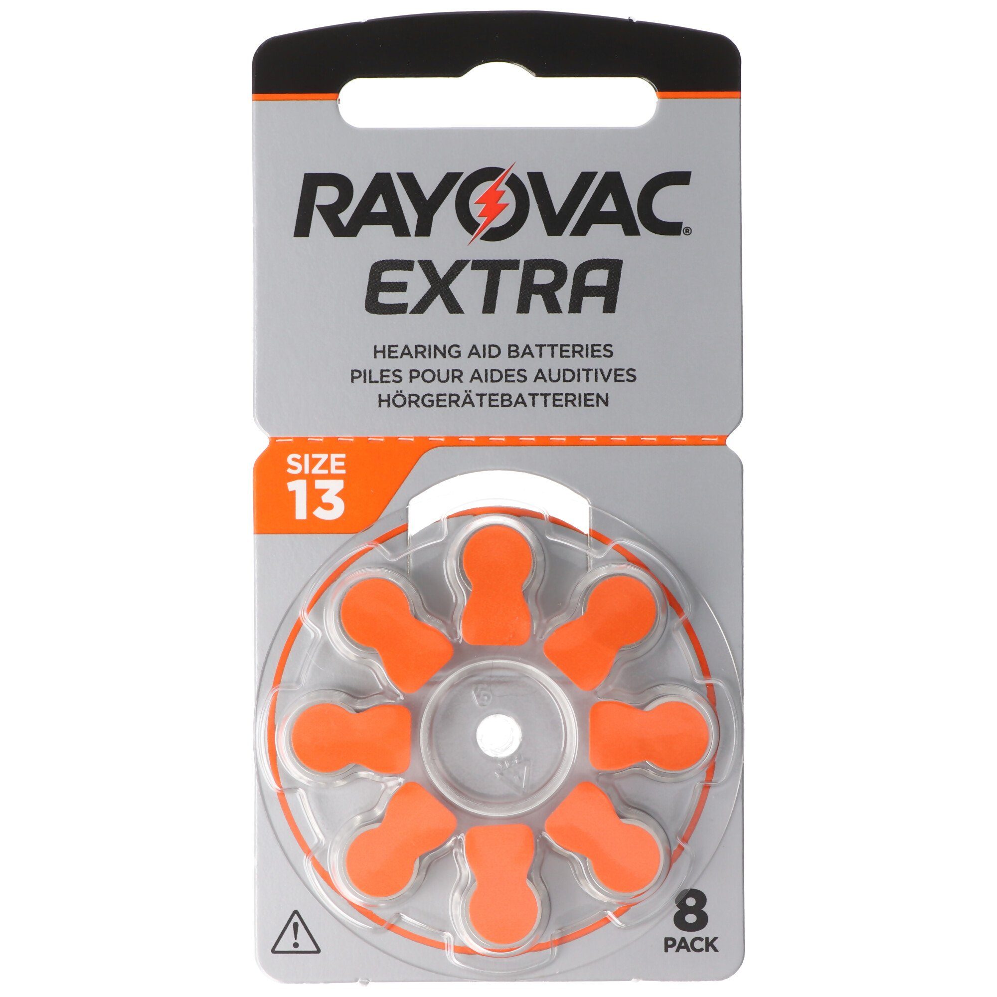 (1,5 V) Advanced 6 HA13 Hörgeräte RAYOVAC Batterie, PR48 Sparpack 8er Rayovac Batterien Extra