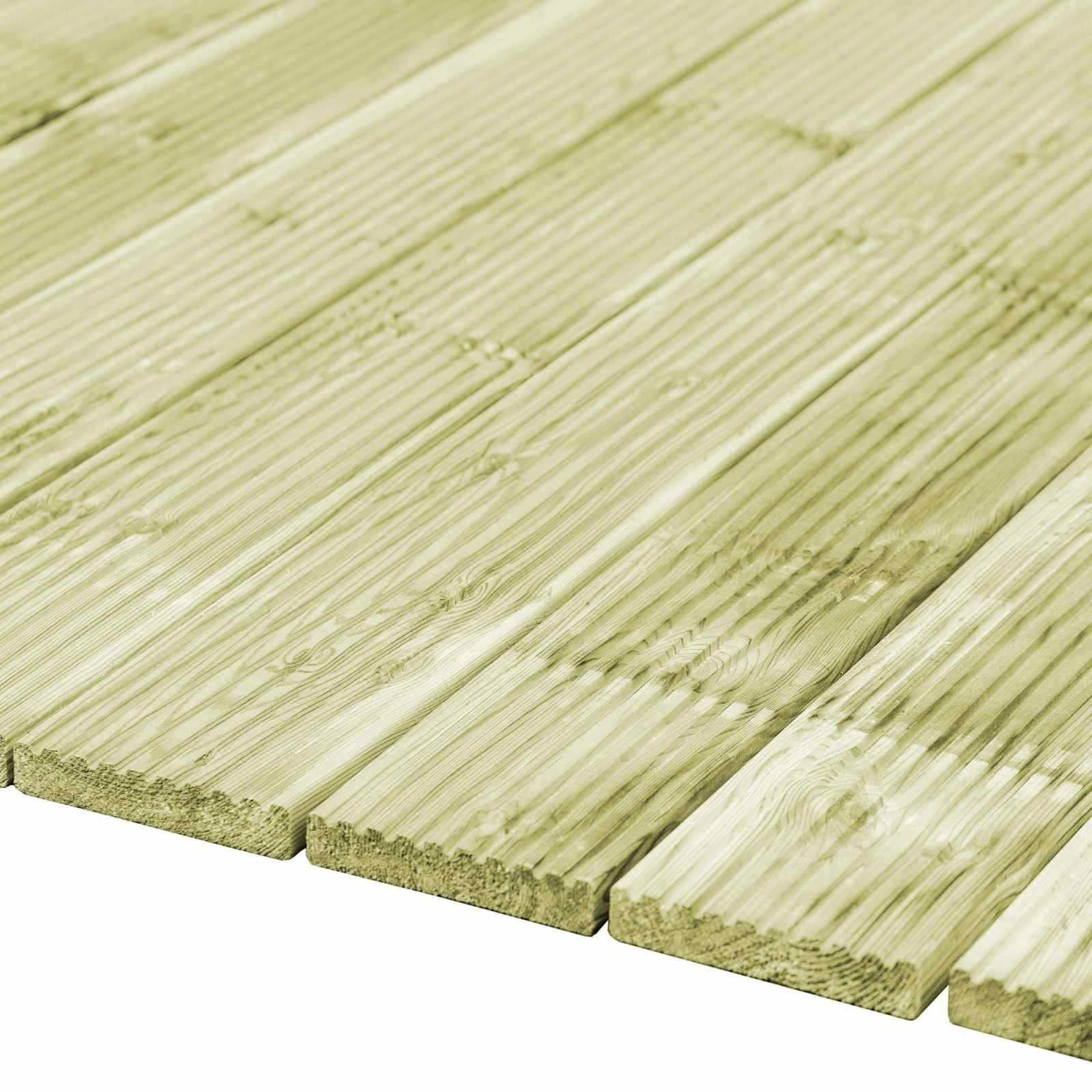vidaXL Terrassendielen Terrassendiele 8 stk. Grün imprägniert 1,16 m², BxL: je 14.5x100 cm, (8-St)