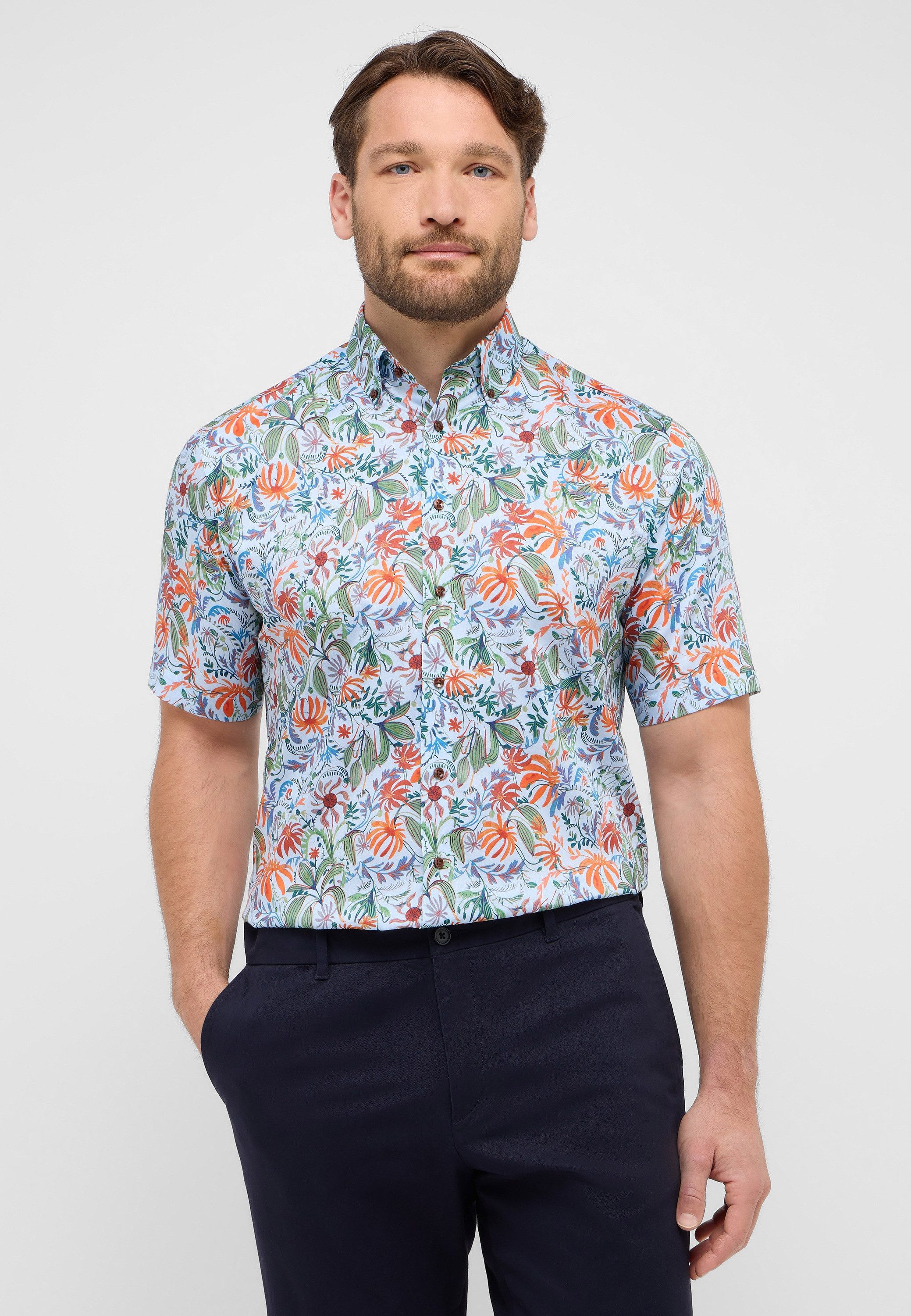Eterna Kurzarmhemd COMFORT FIT NON IRON günstig online kaufen