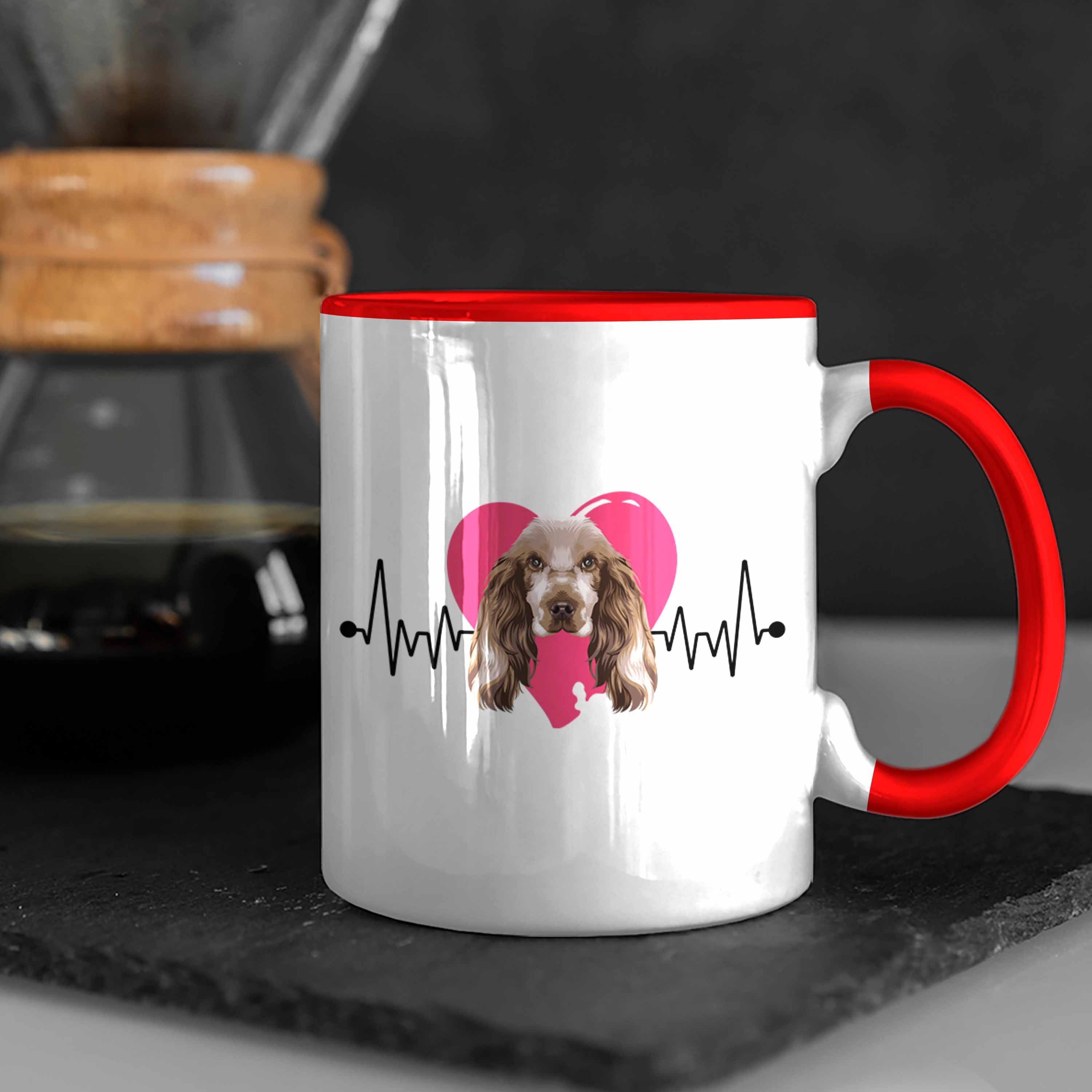 Trendation Spruch He Geschenkidee Tasse Cocker Tasse Besitzer Geschenk Rot Lustiger Spaniel