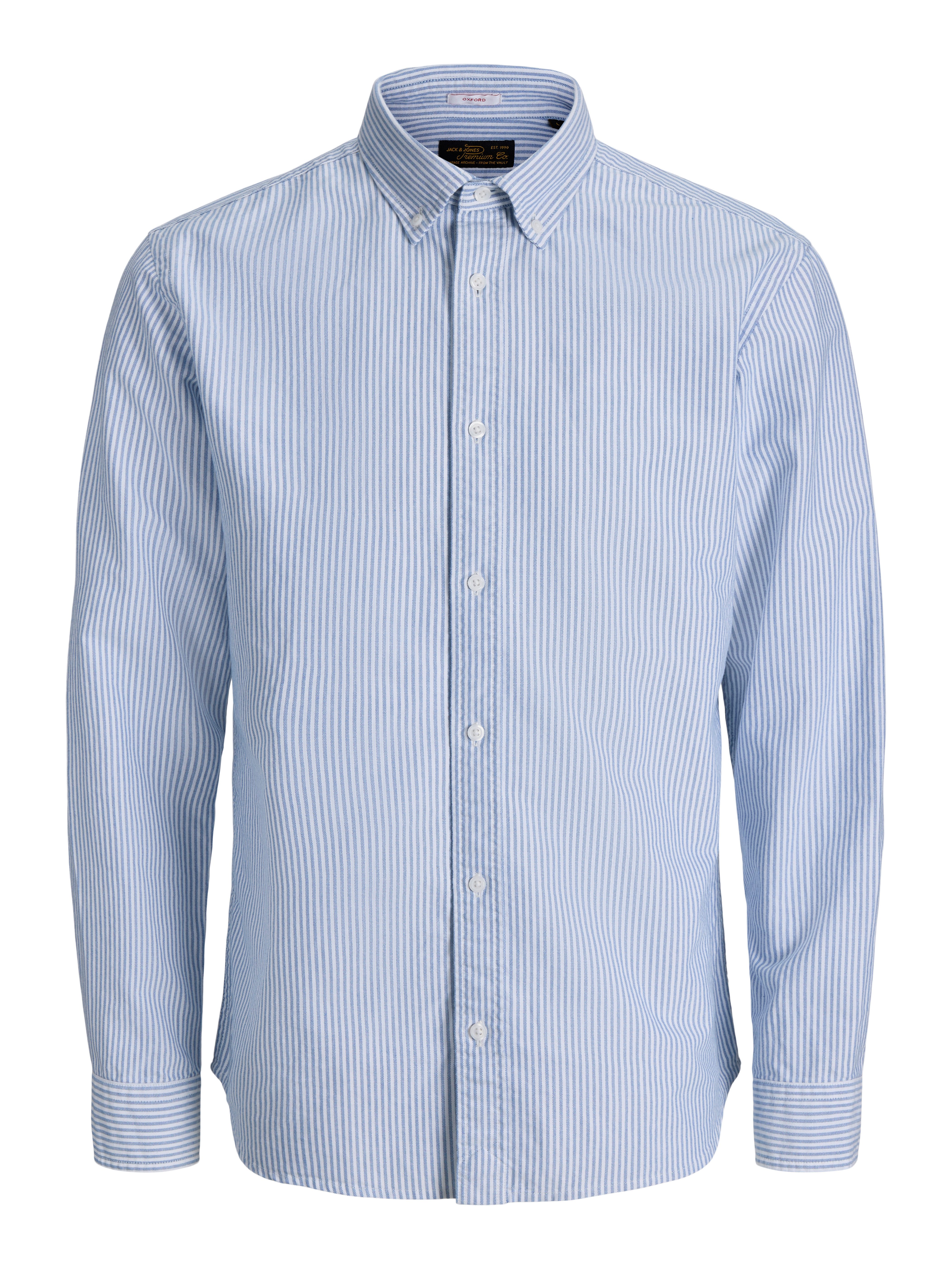 Jack & Jones Langarmhemd JPRBLUHARVEY OXFORD L/S SHIRT SN Baumwolle, regular fit