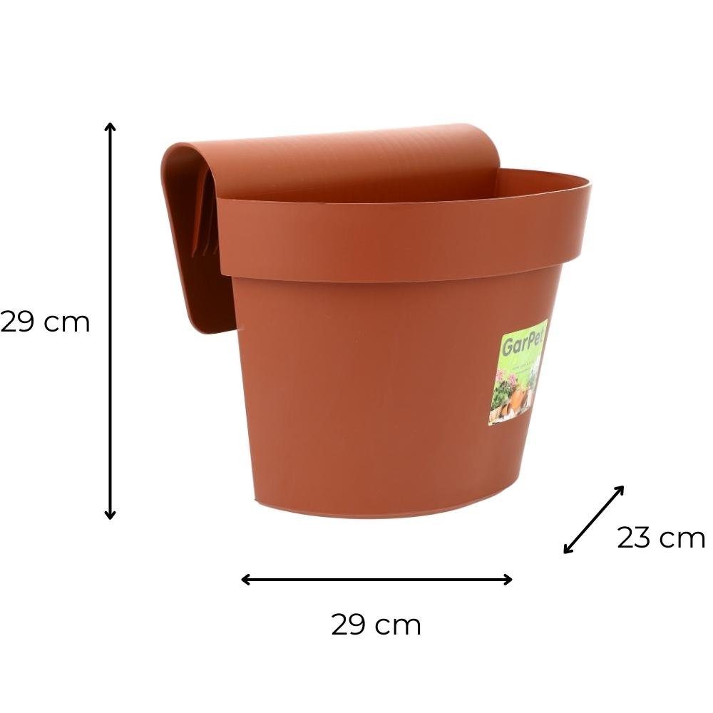 GarPet Balkonkasten Geländertopf Balkon Wasserspeicher Blumen günstig online kaufen