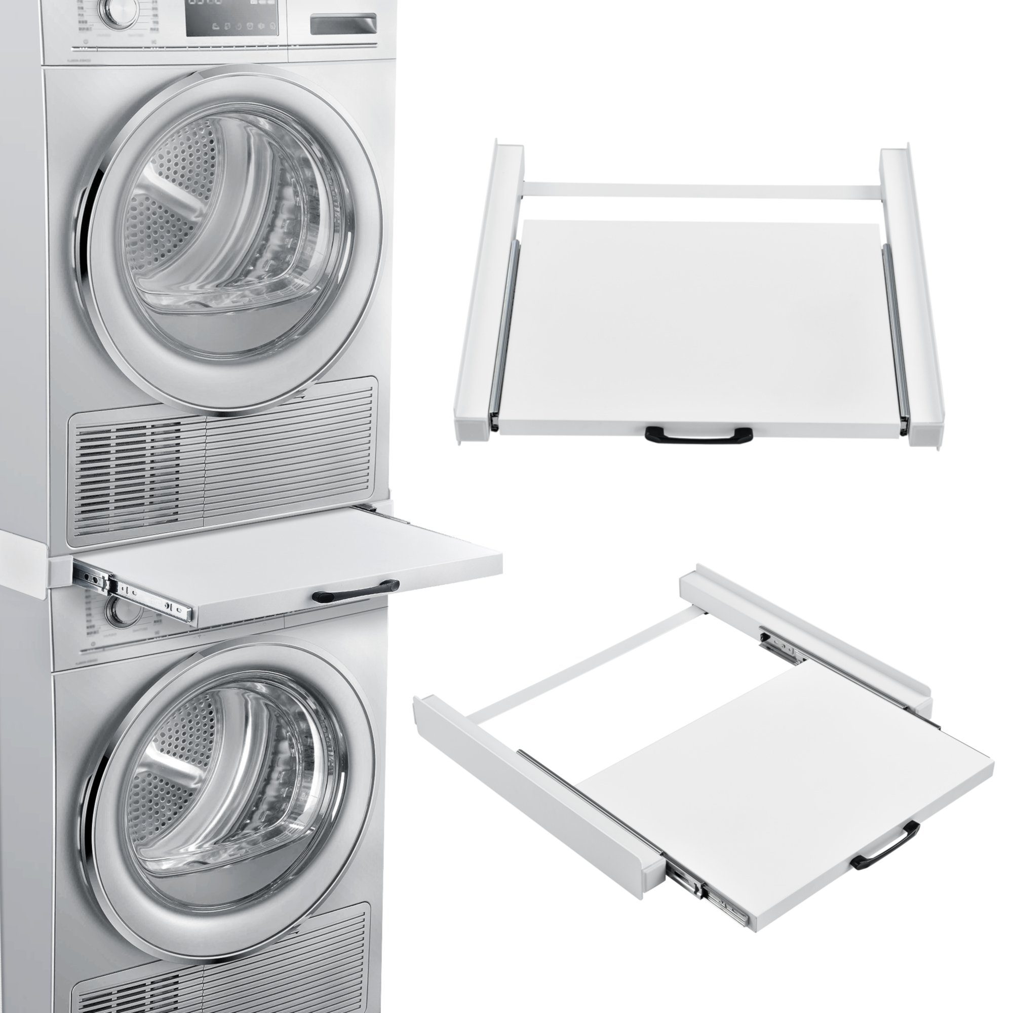 en.casa Waschmaschinenumbauschrank Verbindungsrahmen für Waschmaschinen/ Trockner ausziehbar online kaufen | OTTO