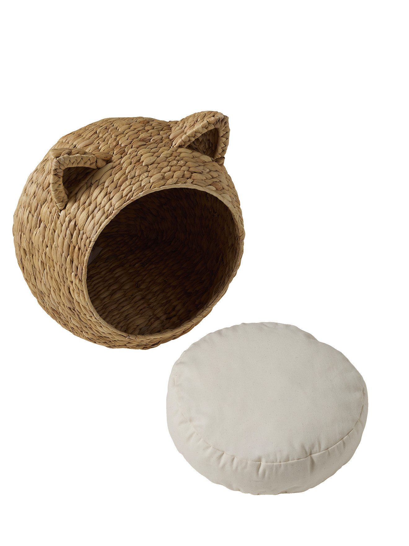 vertbaudet Tierkorb Katzenkorb aus Wasserhyazinthe – Bild 4 von 5