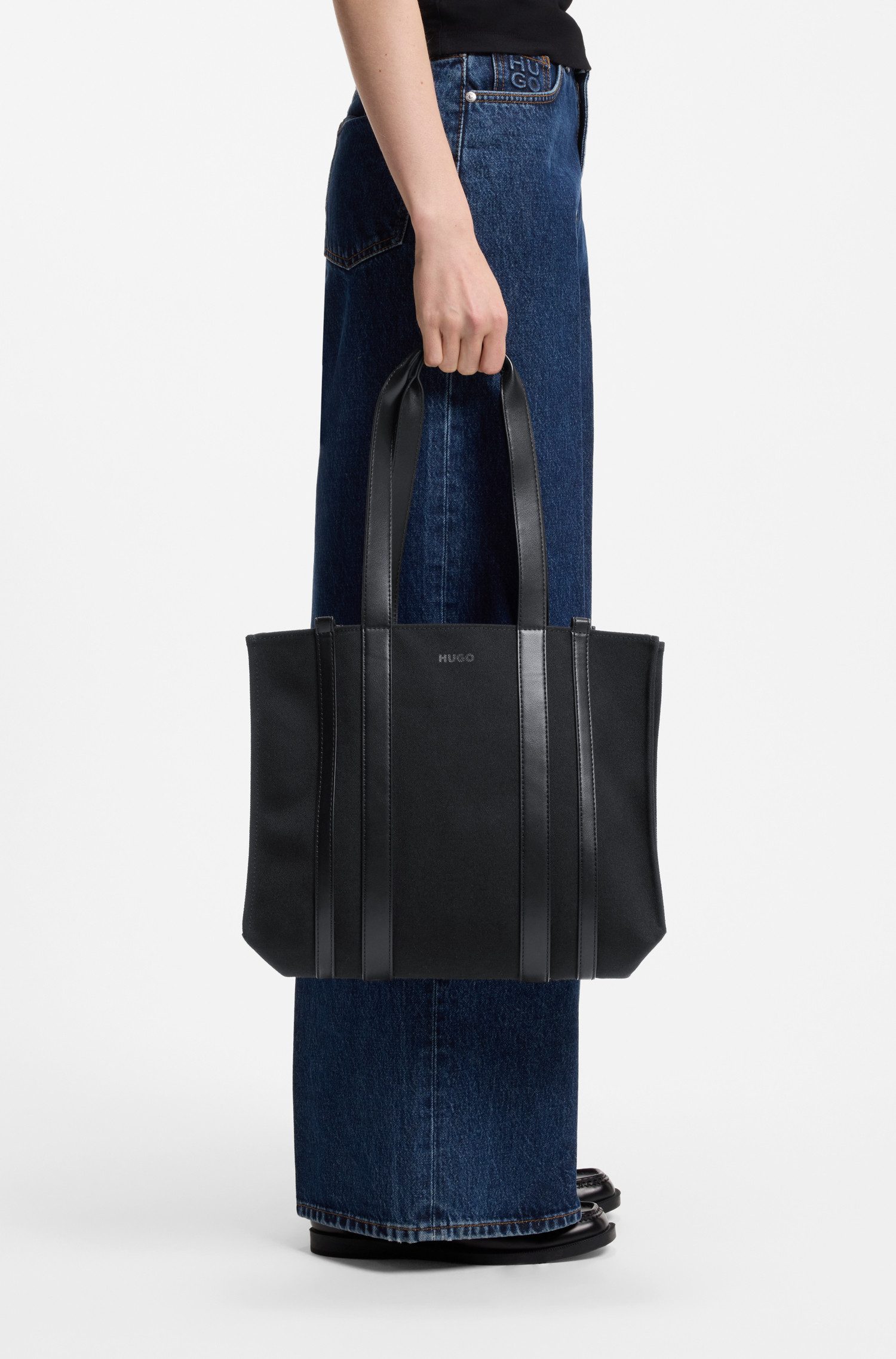 HUGO Shopper Thenah_Tote, große Umhängetasche, Schultertasche, Shoppingbag