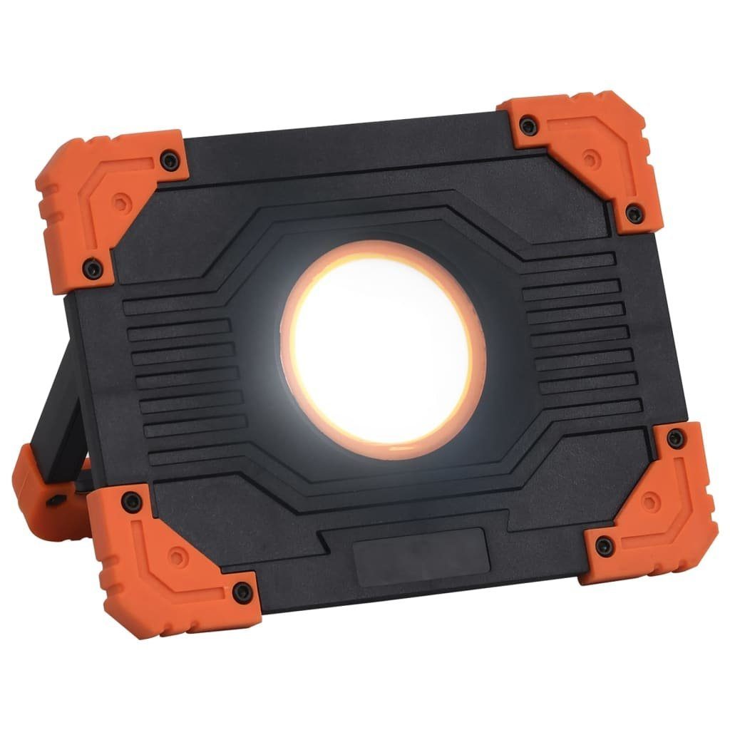 vidaXL Flutlichtstrahler LED-Strahler Tragbar ABS 10W Kaltweiß