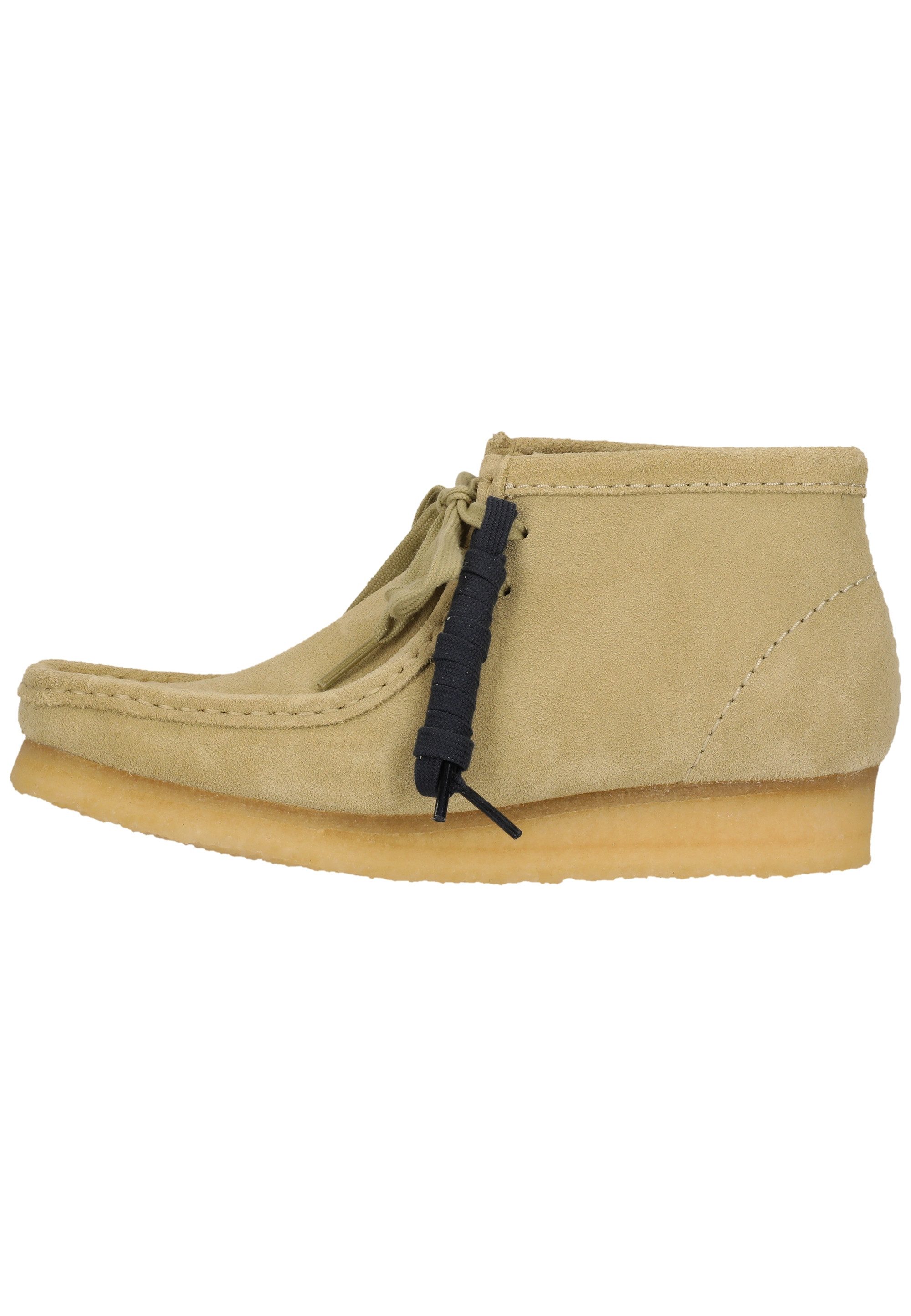 Clarks Wallabee Boot Maple Suede Schnürschuh mit ikonischer Sohle