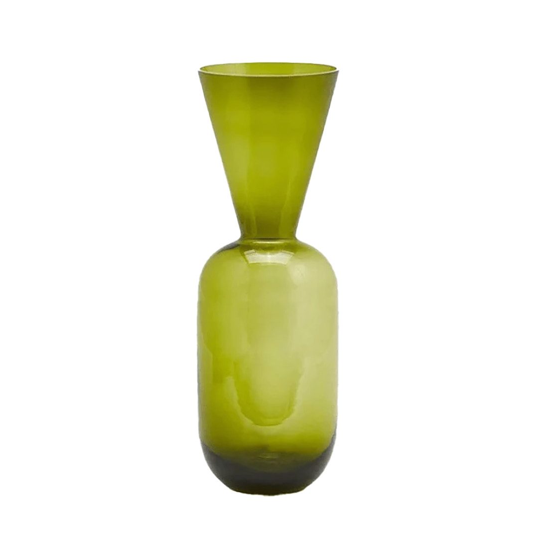 enzo de gasperi Dekovase Designervase aus farbigem Glas Höhe 50 cm Ø 17 cm - 3 Farbvarianten (verschiedene Größen können kombiniert werden)