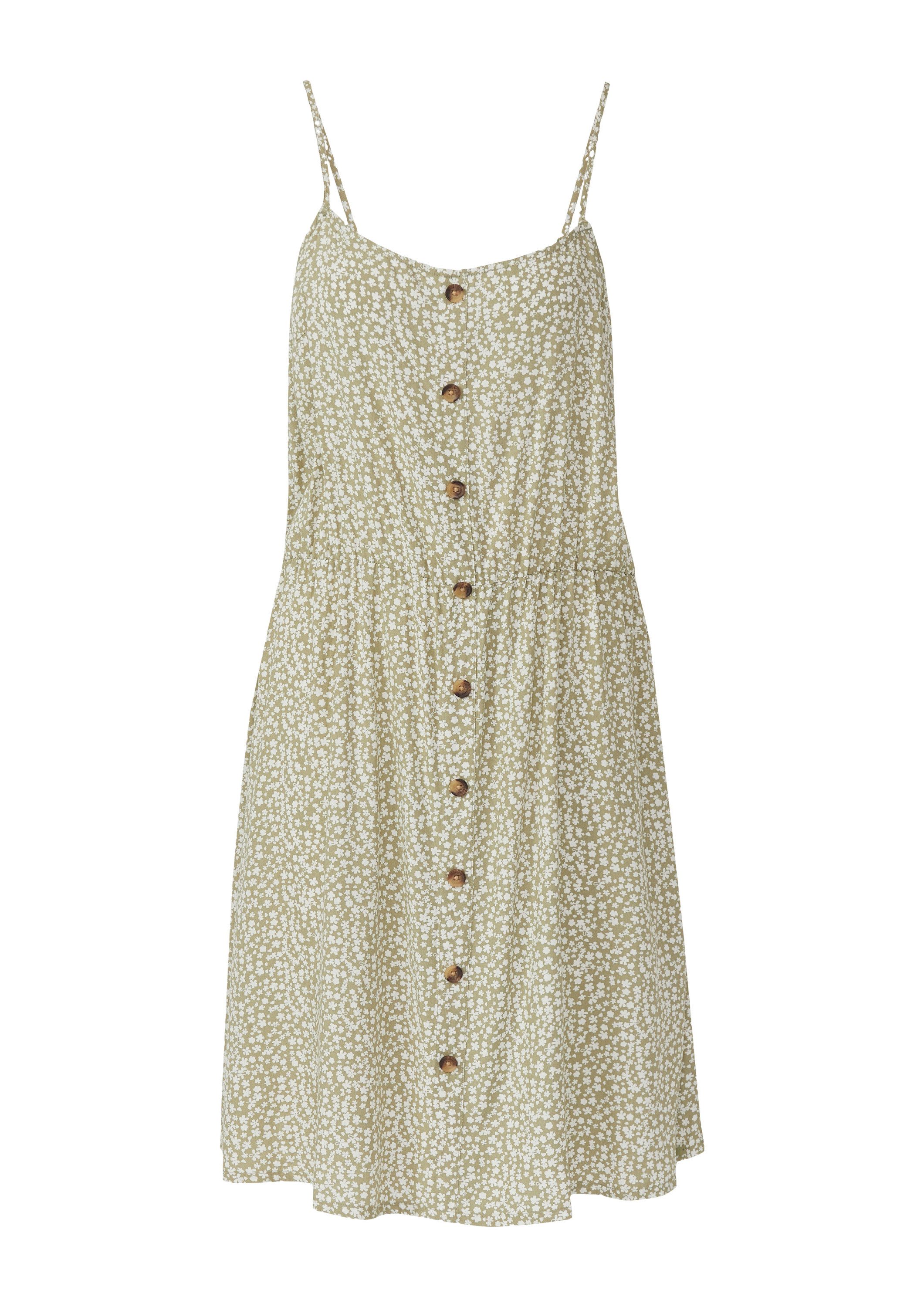 QS Minikleid Kleid Spaghettiträgerkleid aus Viskose günstig online kaufen