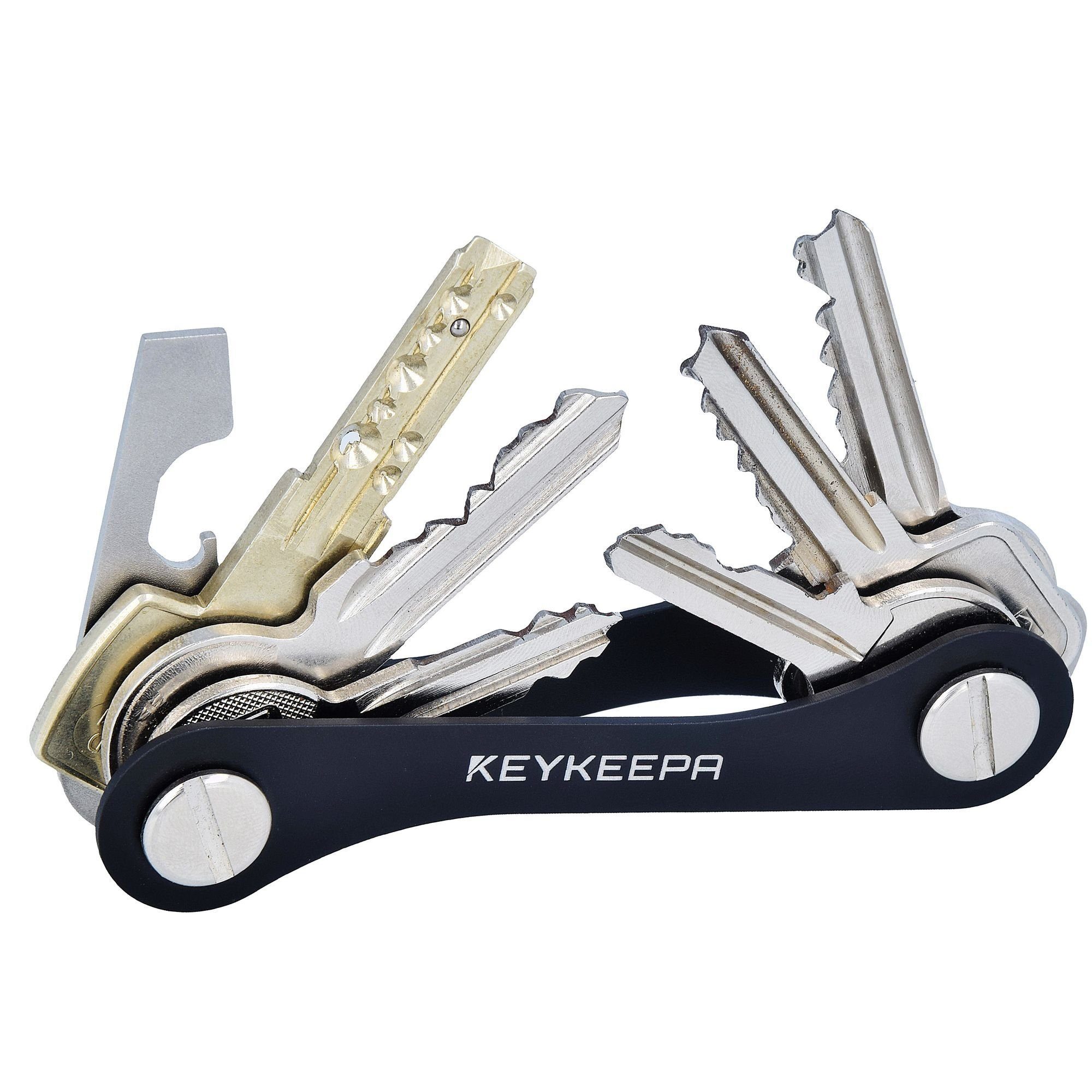 Keykeepa Schlüsseltasche Classic, Aluminium black