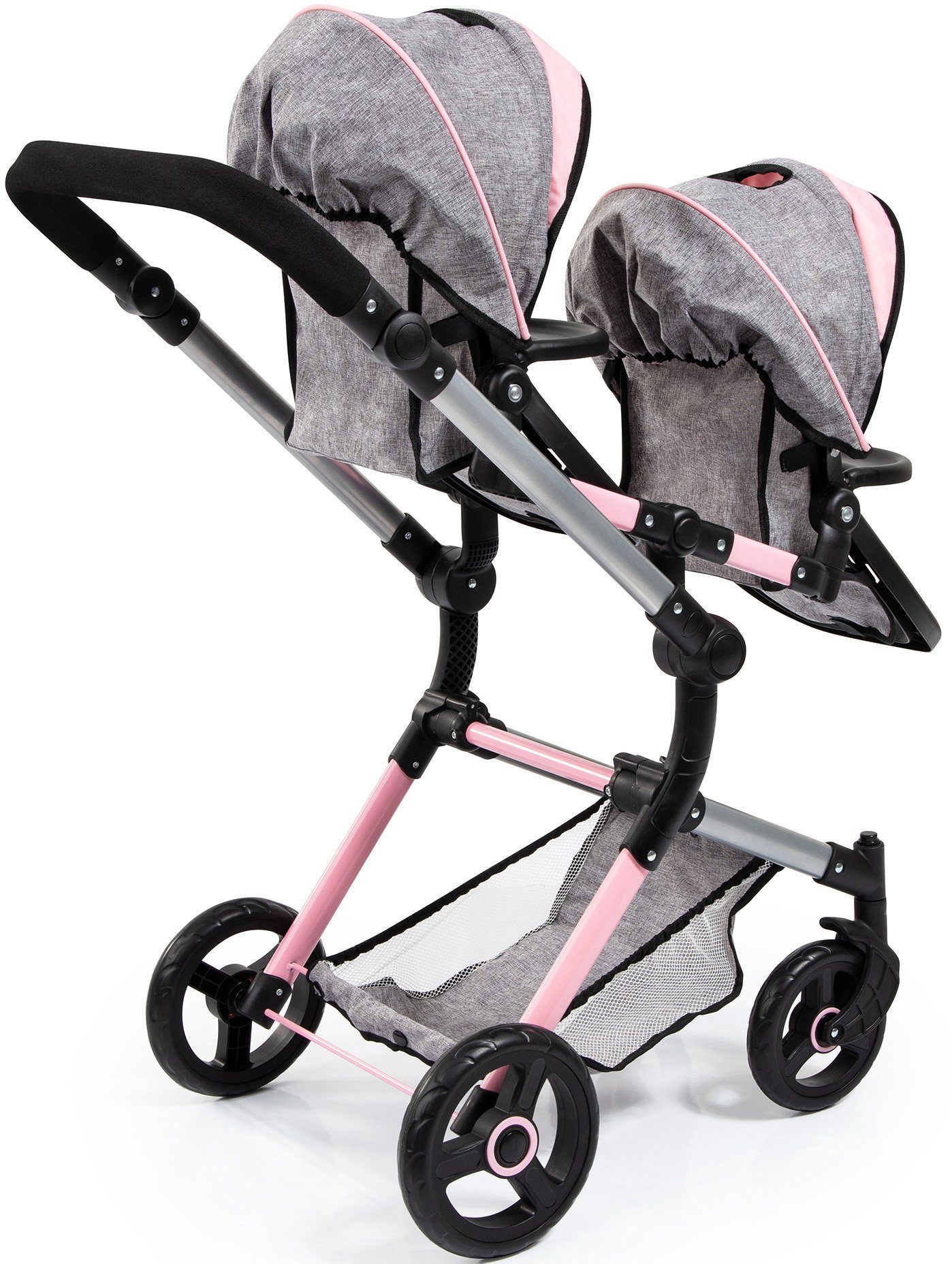 Bayer Puppen-Zwillingsbuggy Twin Neo, mit Wickeltasche