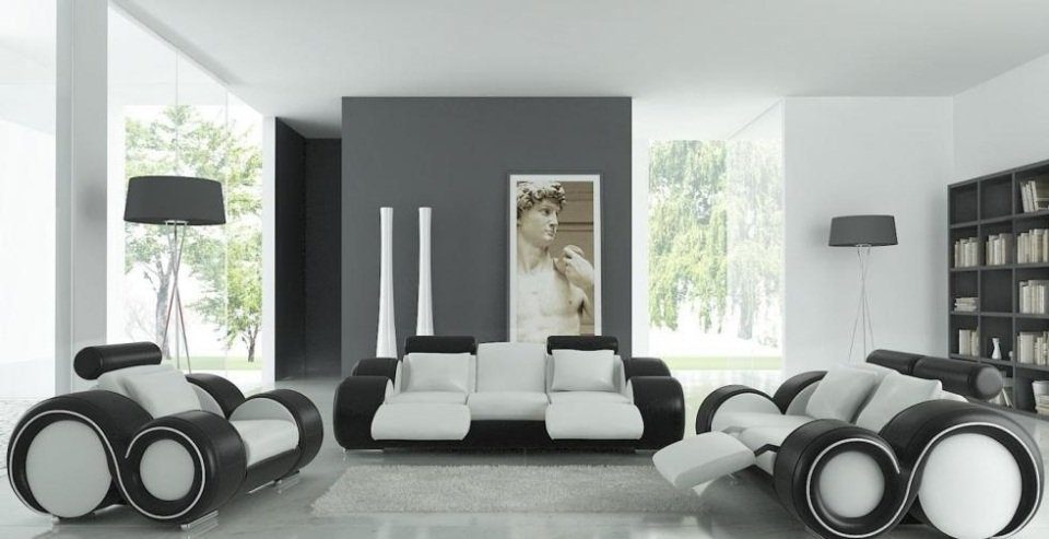 JVmoebel Set Wohnzimmer Patentiertes Sofagarnitur Sofa Design 3+2+1 Couch Komplett