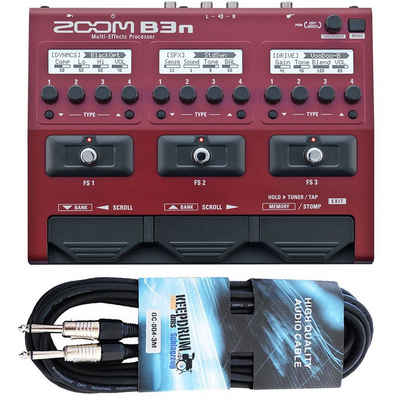 Zoom Audio E-Bass B3n, Pedal, Multi-Effektgerät für Bass, mit Klinkenlabel