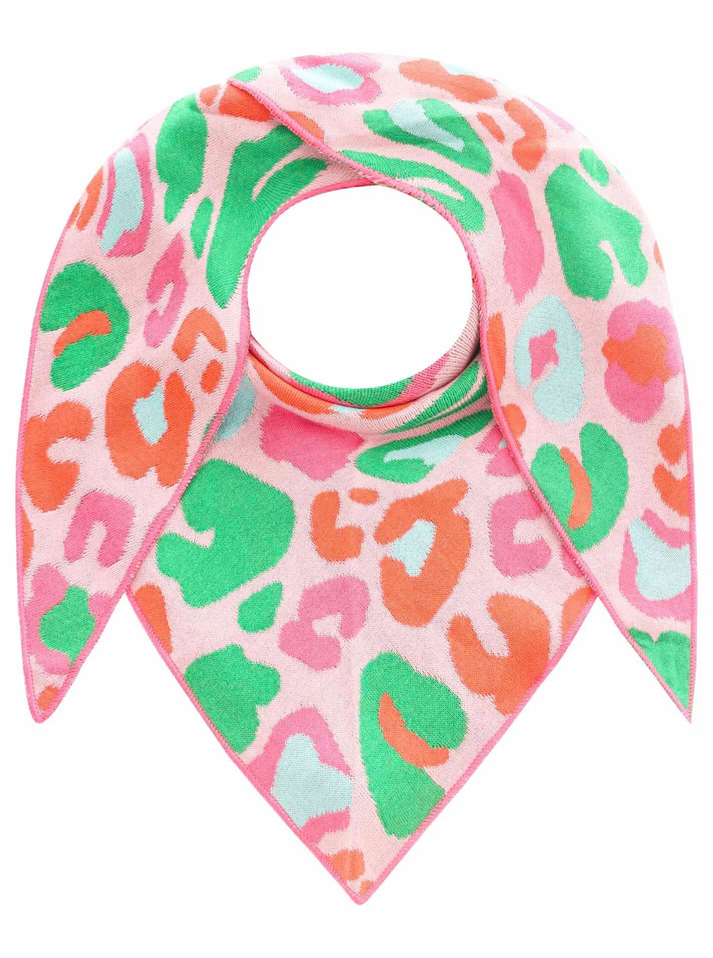 Zwillingsherz Dreieckstuch "Leo Bunt", buntes Tuch im Leolook in Neon, Fein günstig online kaufen