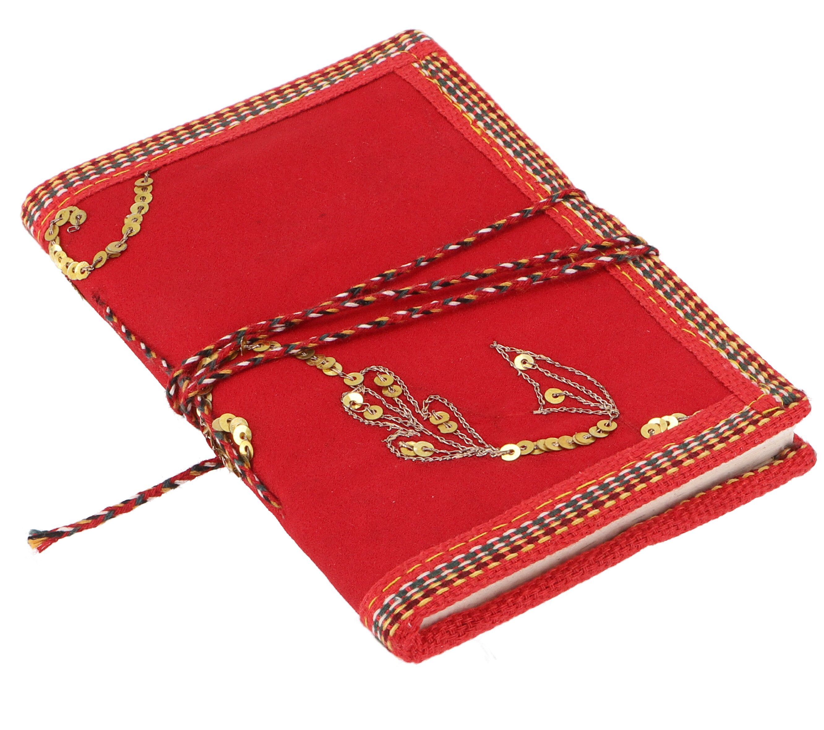 Guru-Shop Tagebuch Boho Notizbuch, handgemachtes upcyceling..