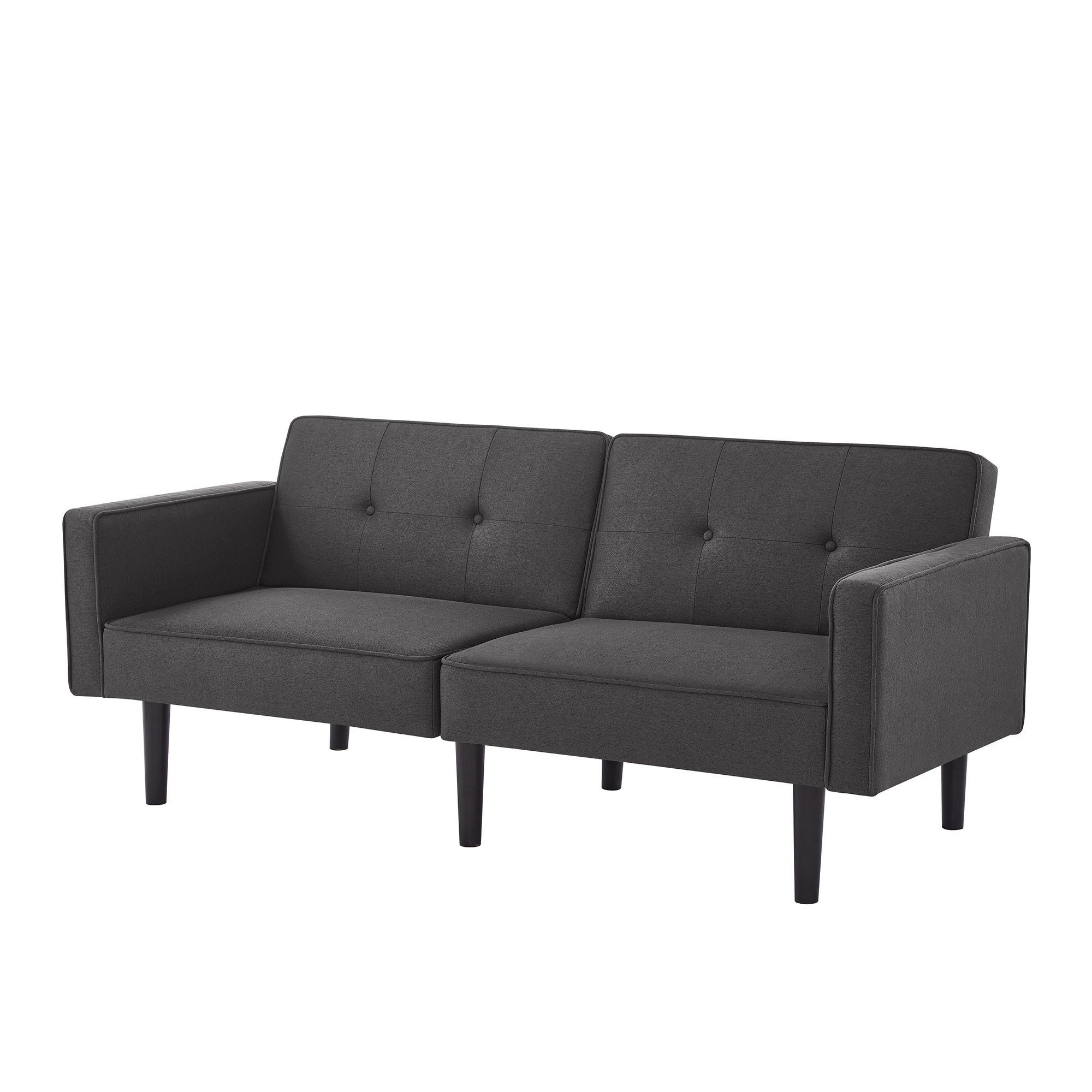 HAUSS SPOLE Sofa 2-in-1-Sofabett, verstellbare Doppelrückenlehnen, mit Schlaffunktion