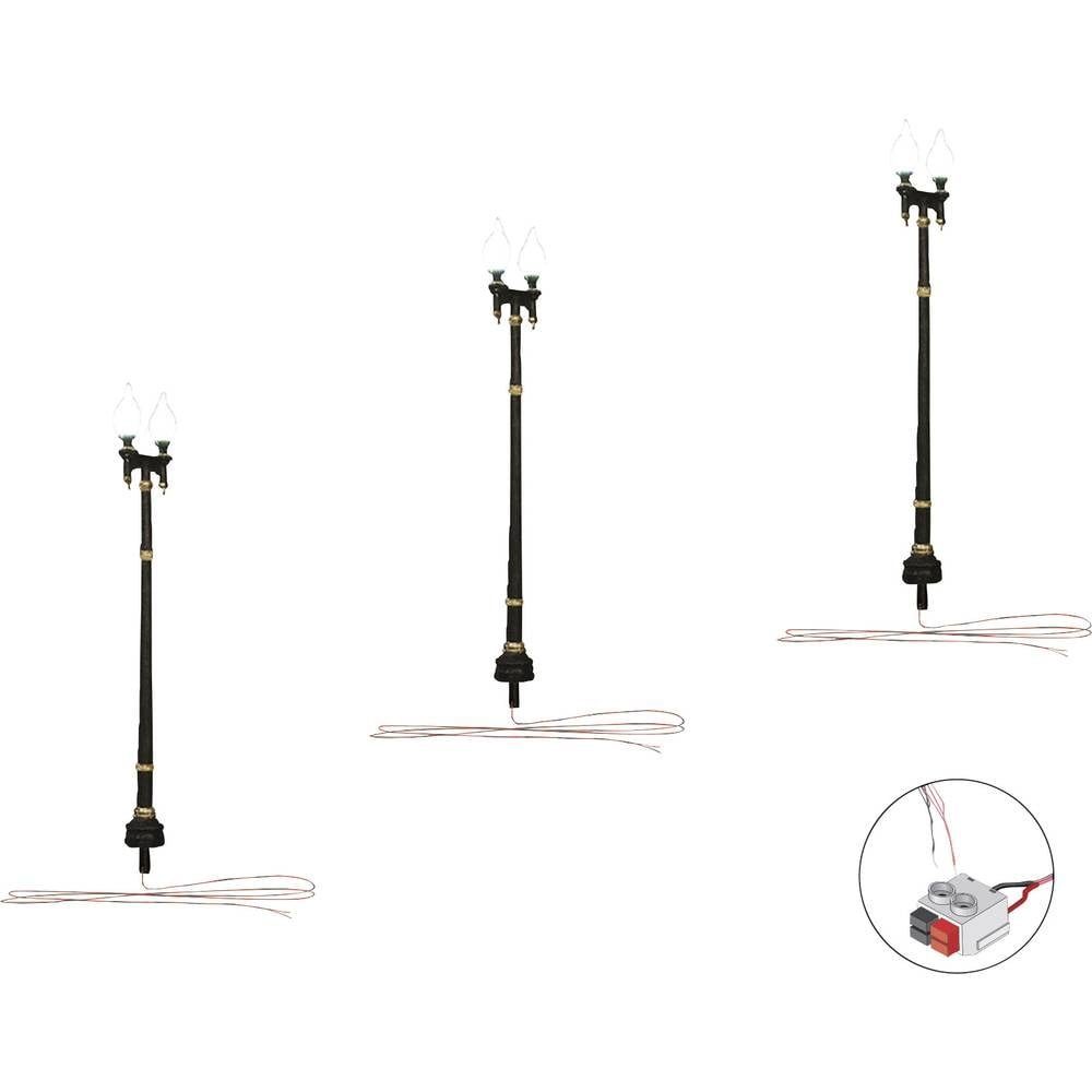 Modelleisenbahn-Signal H0 3er-Set Doppellaterne