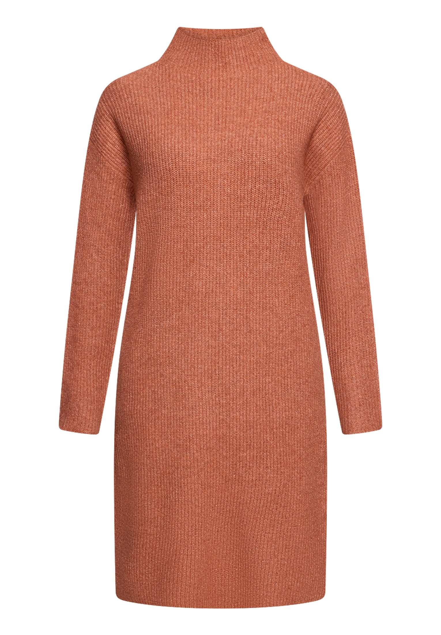 Cartoon Strickkleid Damen mit Stehkragen