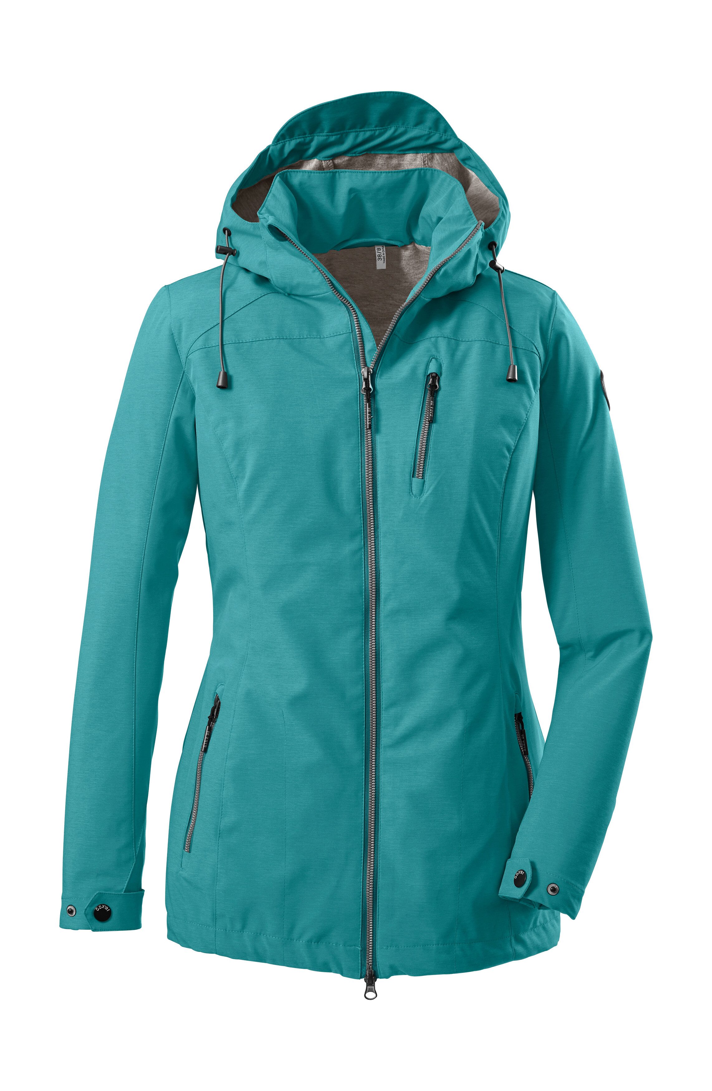 G.I.G.A. DX by killtec Softshelljacke Solena Wasserabweisend, 2-Wege-Reißverschluss, abnehmbare Kapuze