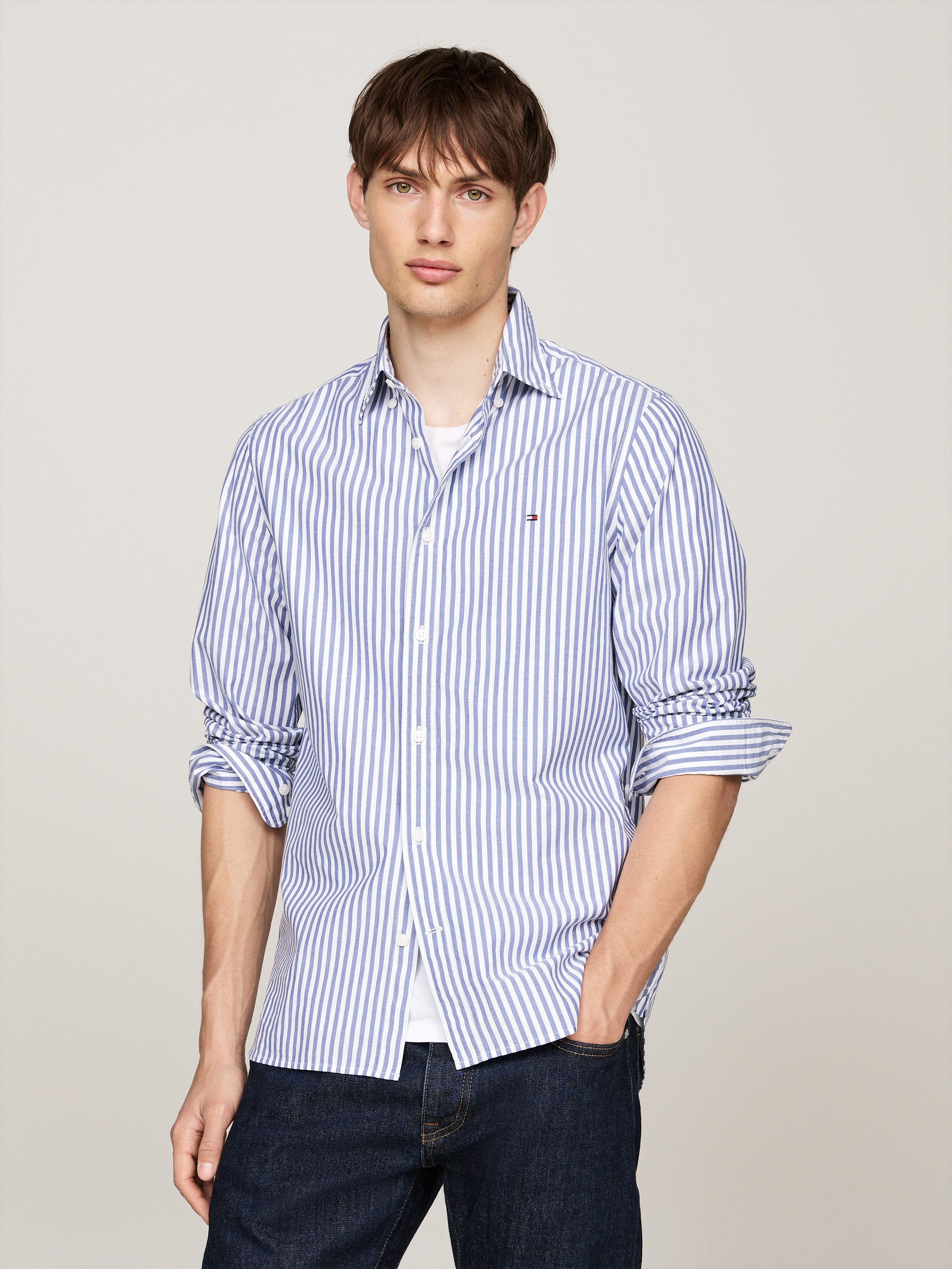 Tommy Hilfiger Businesshemd CLASSIC POPLIN STRIPE Slim Fit SHIRT günstig online kaufen