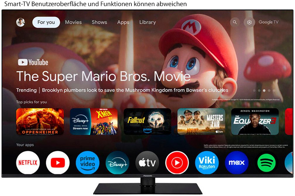 Panasonic TN-55W70AEZ LED-Fernseher (139 cm/55 Zoll, 4K Ultra HD, Google TV, Smart-TV)
