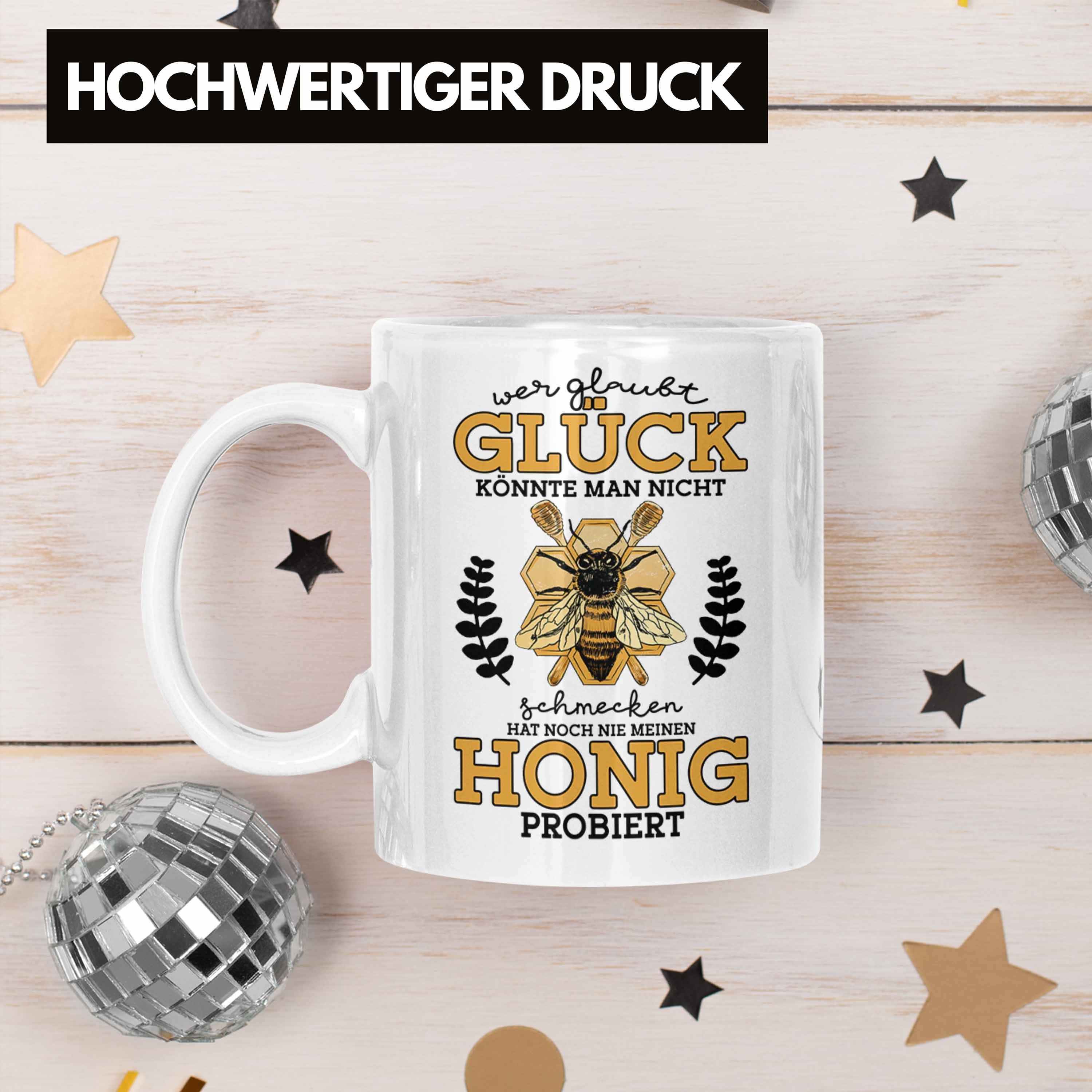 Tasse Trendation Geschenkidee Geschenk Honig Weiss Bienenzucht Imker Tasse