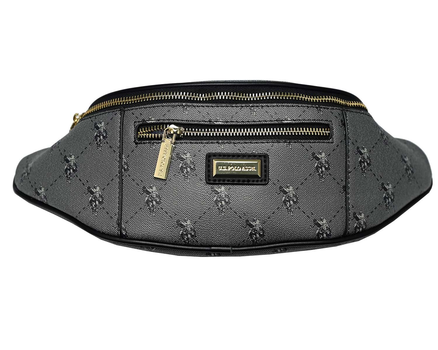 Gürteltasche U.S.POLO ASSN. Hampton Soft Waist Bag Printed PU Black
