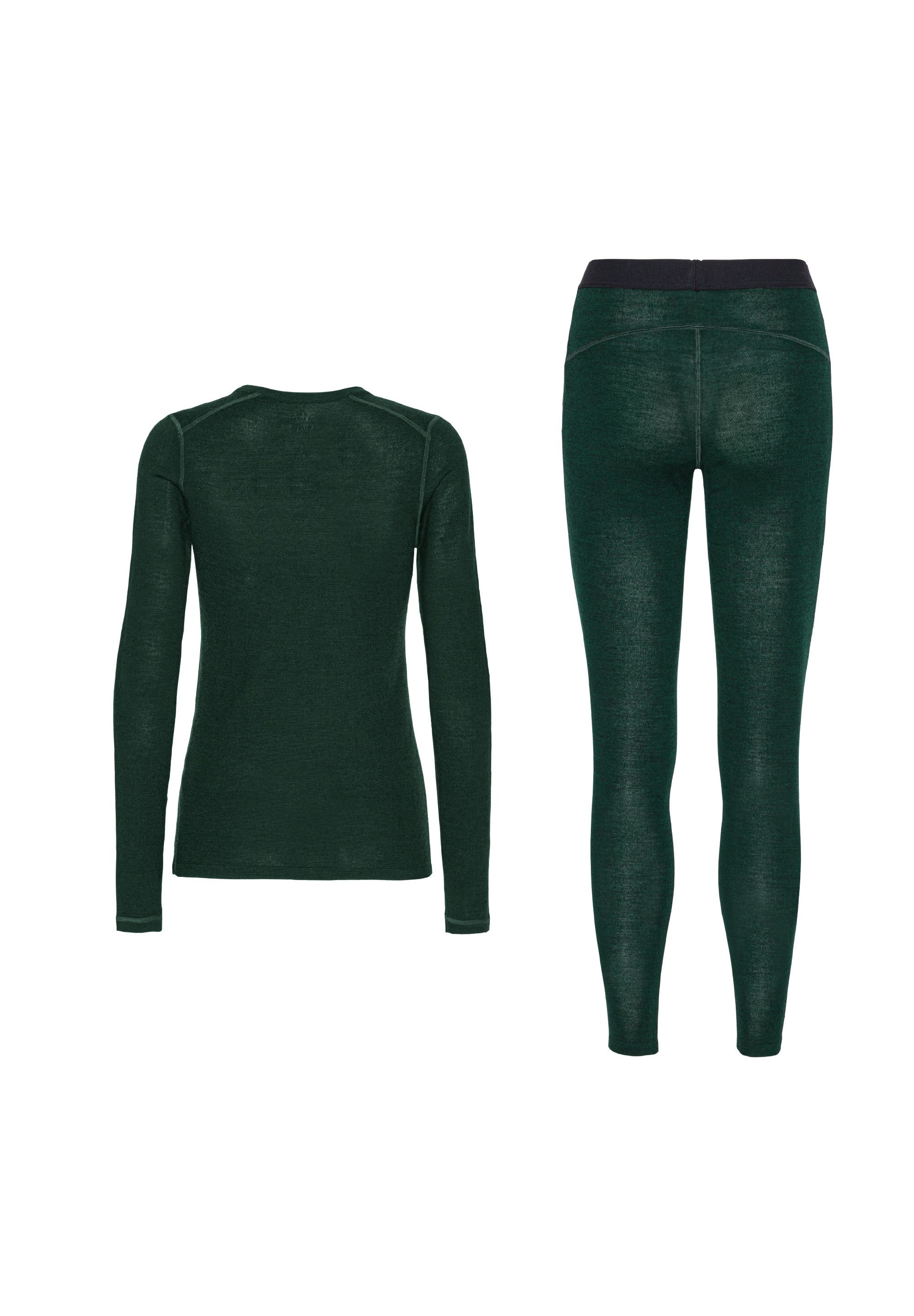 DANISH ENDURANCE Funktionsshirt Core Merino Funktionsunterwäsche Set, Langarm Shirt & Hose, Temperaturregulierend