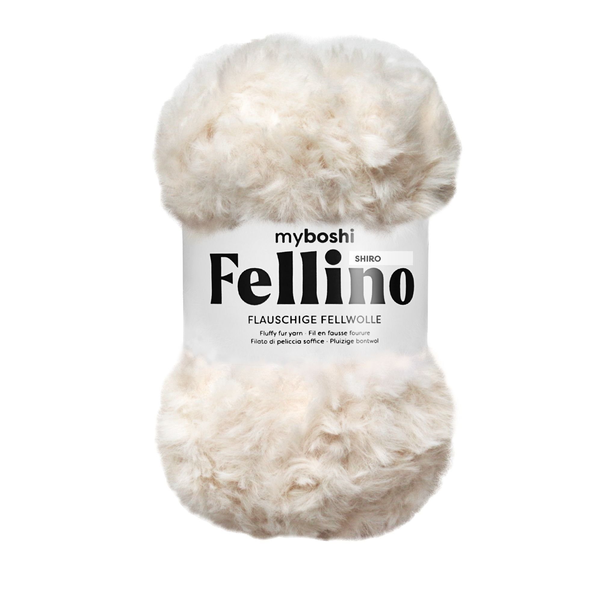 myboshi Fellino, Fellwolle, Teddywolle in Felloptik Häkelwolle, 65 m (1-St., Fellino Fellwolle, Teddywolle in Felloptik), Uni