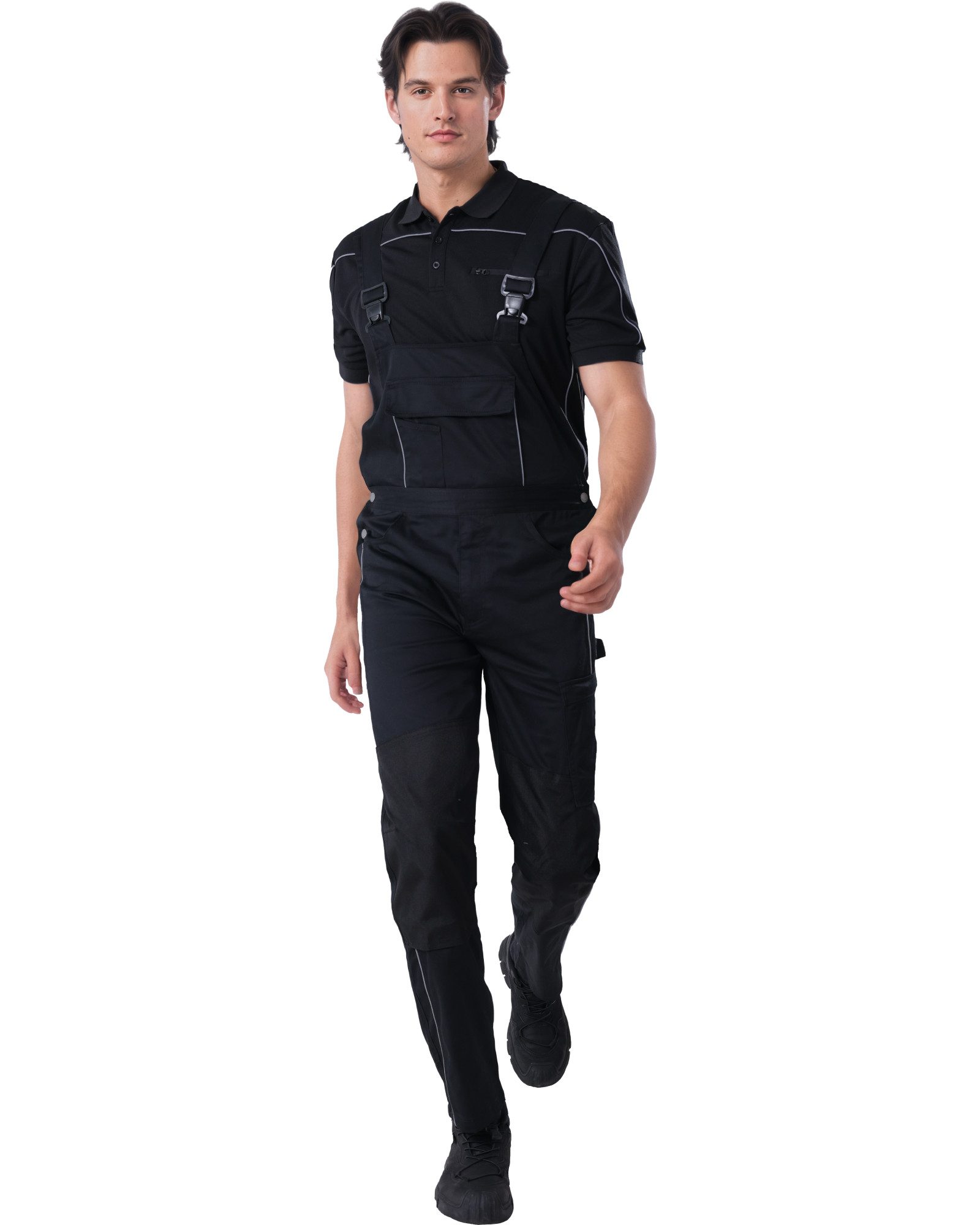 WORK IDEA Arbeitshose Herren Latzhose Arbeitshose mit zahlreichen Taschen & Werkzeugtaschen (1-tlg)