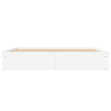 furnicato Bett Bettgestell Weiß 200x200 cm