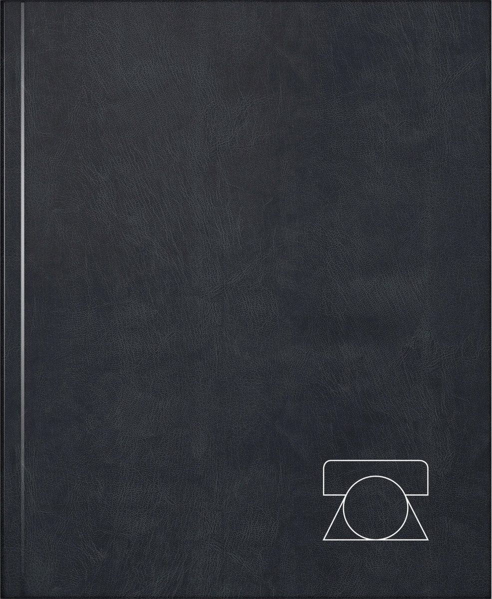 BRUNNEN Tagebuch Telefonringbuch A5 schwarz