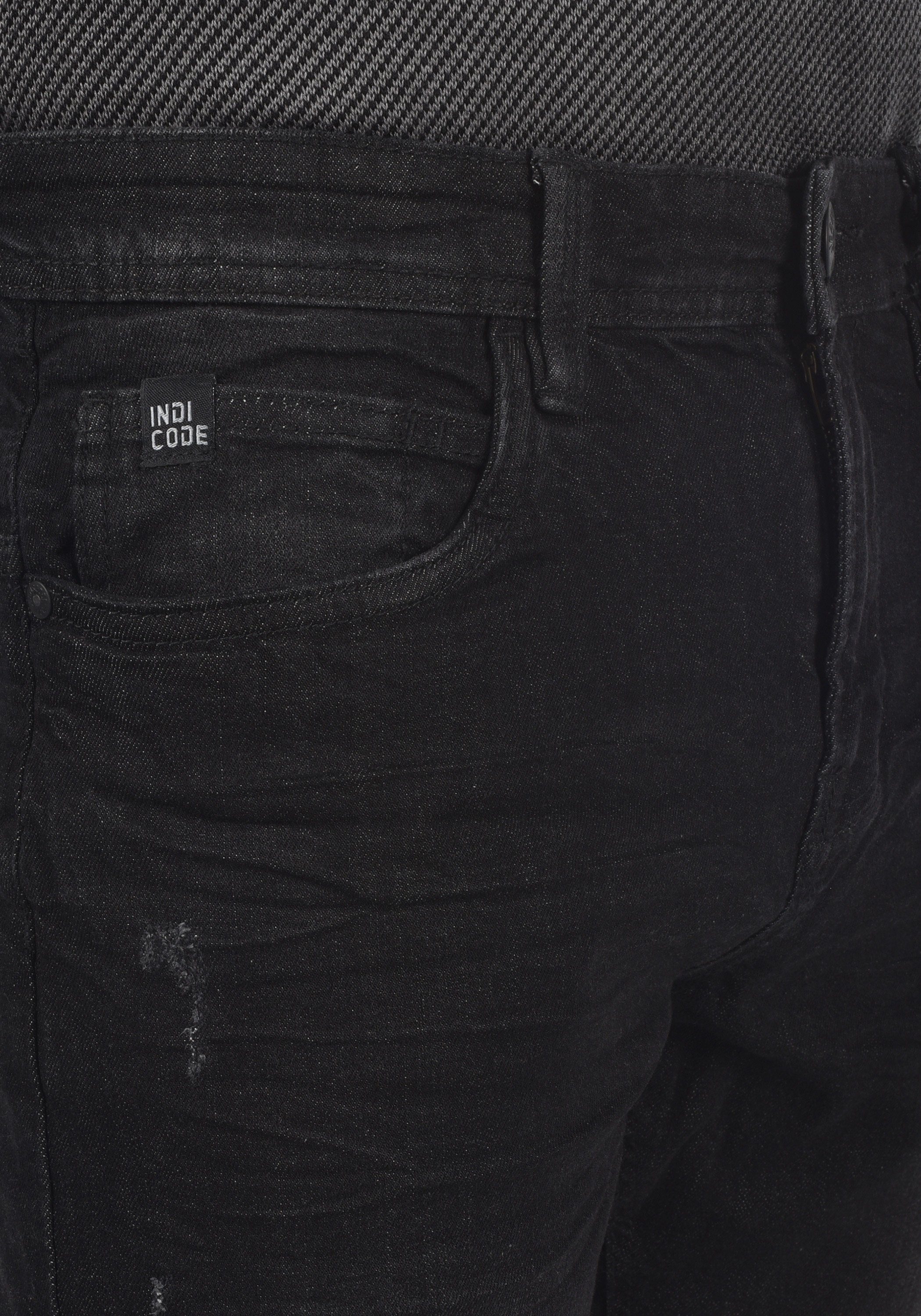 (999) Black IDAldersgate 5-Pocket-Jeans Indicode